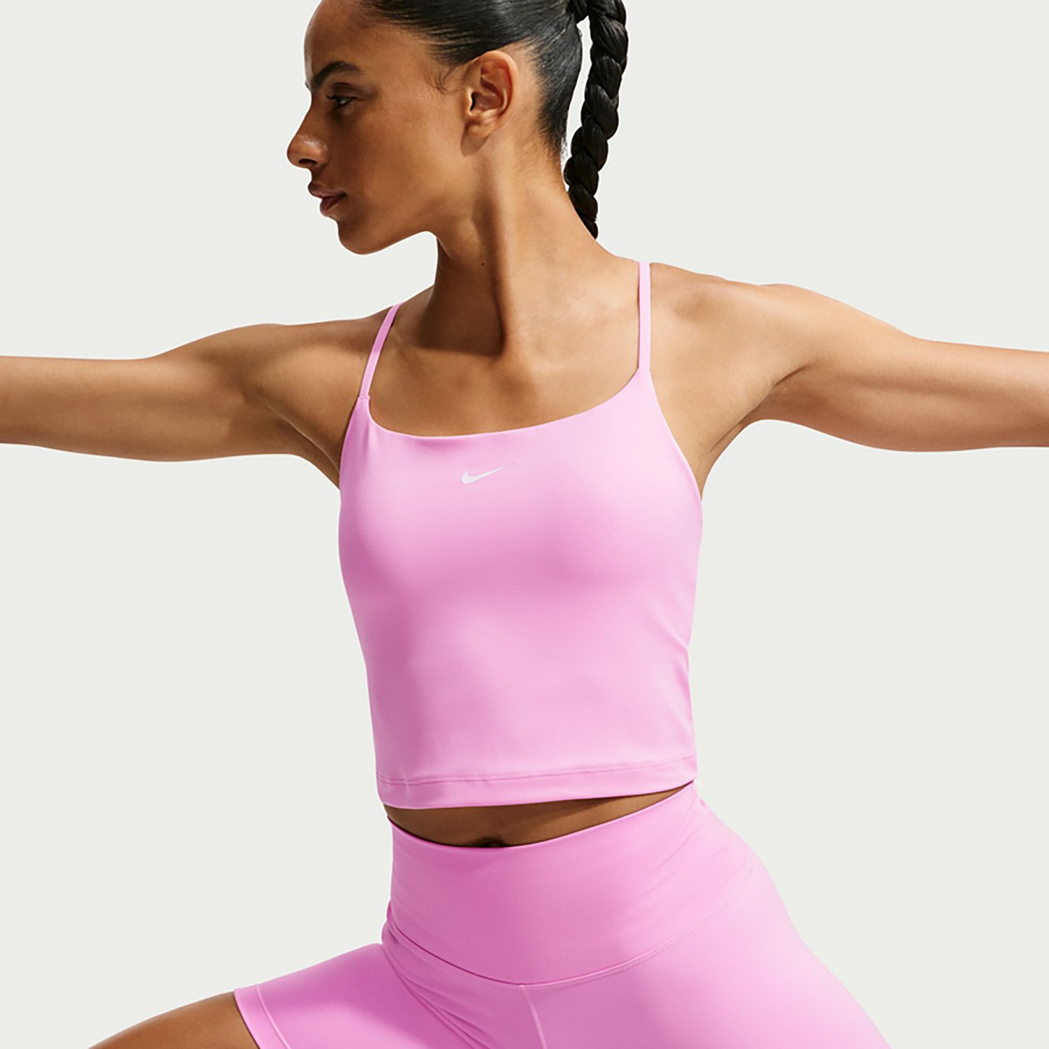 Nike Women's One Medium Support Padded Adjustable Sports Bra Tank Top - view number 5