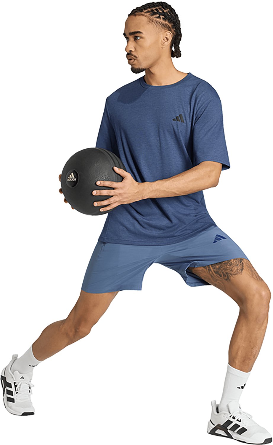 adidas Men’s Workout Essentials Base Melange Woven Training Shorts - view number 3