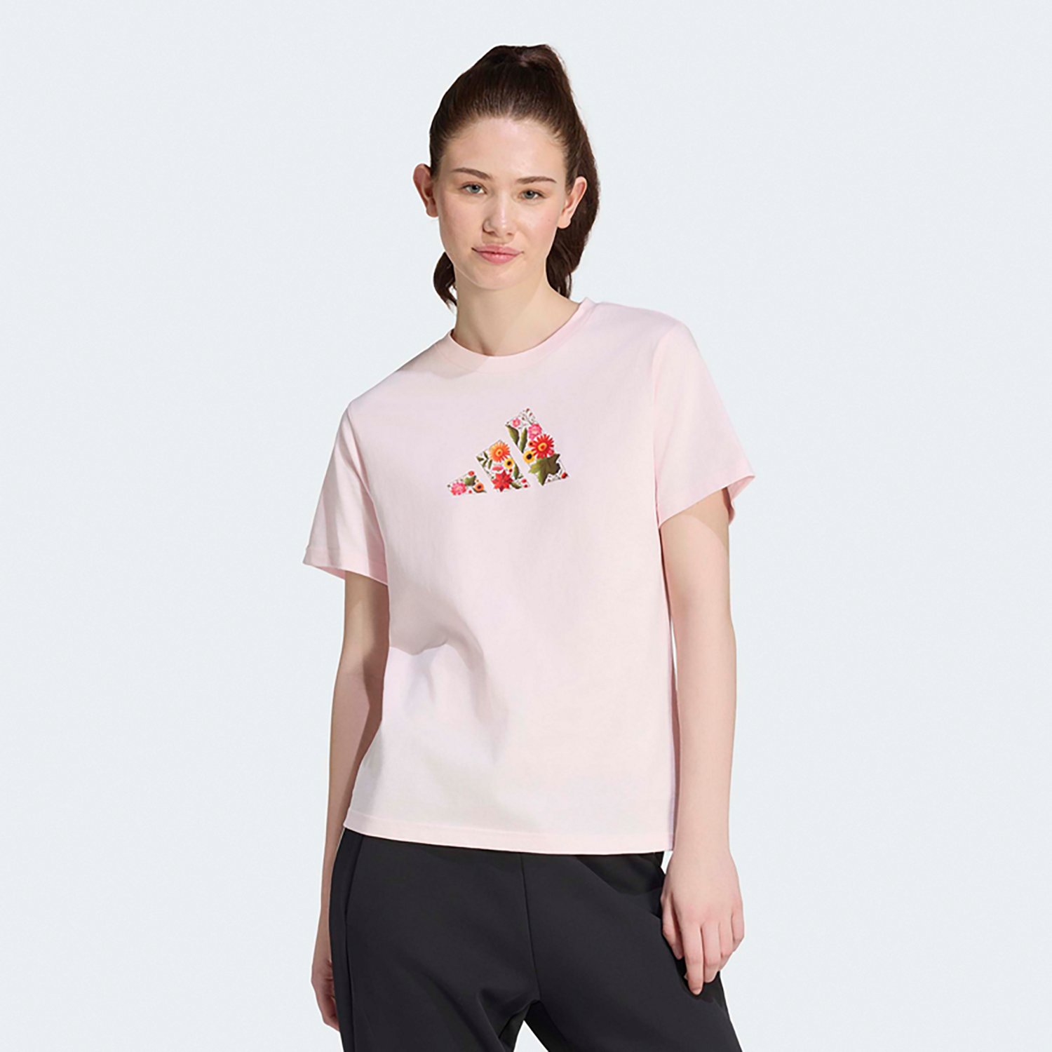 adidas Women’s Floral Graphic T‑Shirt
