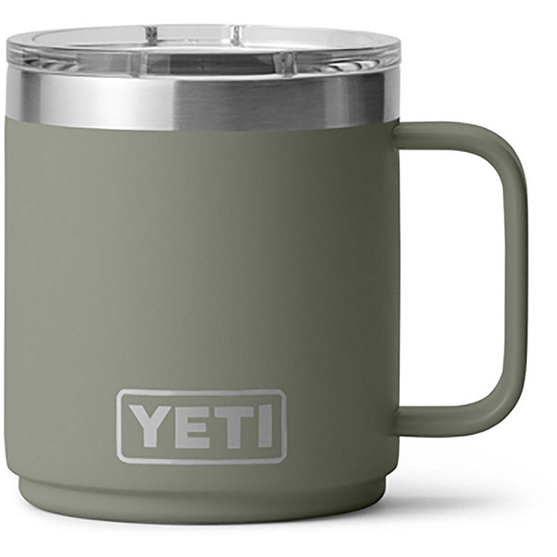 YETI Rambler Stackable Ceramic-Lined 10-Oz. Mug with MagSlider Lid - Pampa Green