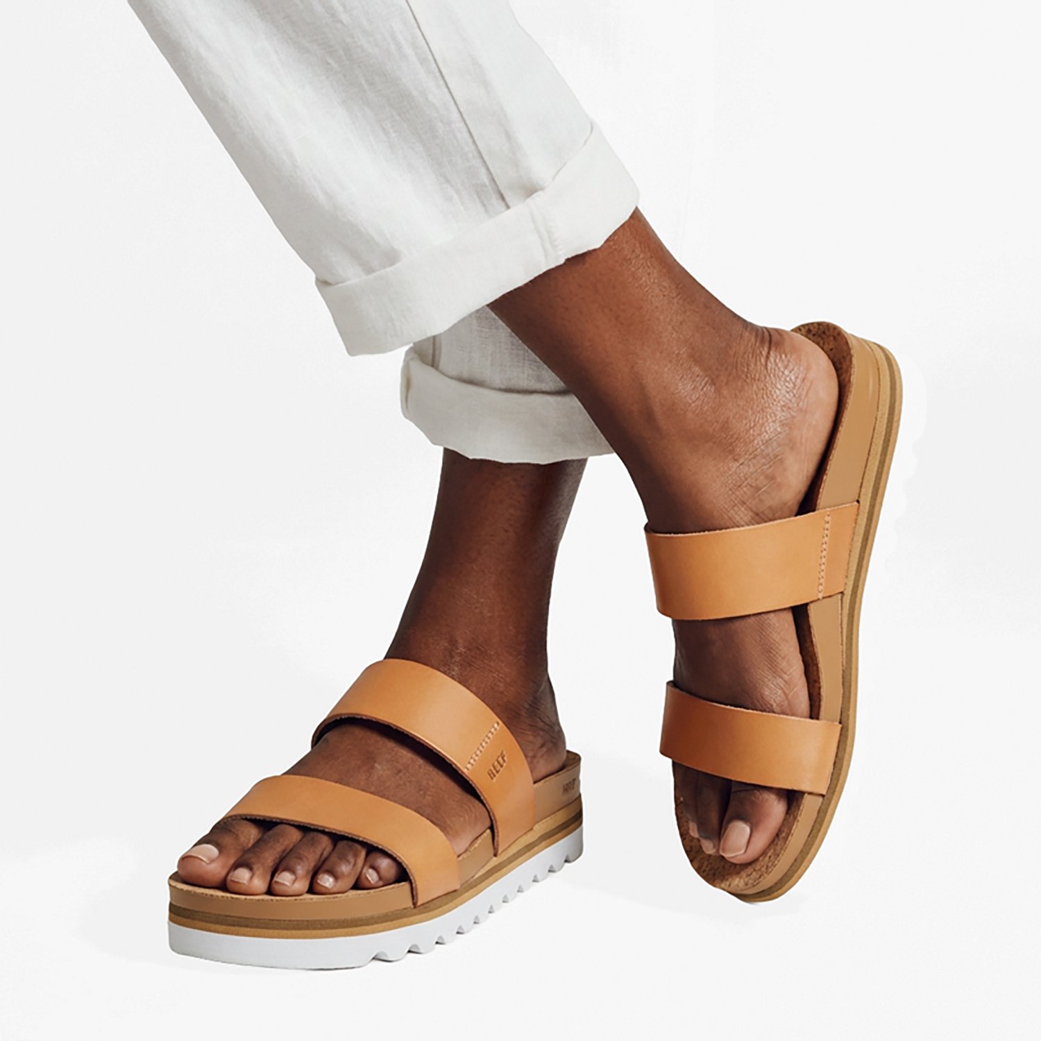 Reef Women's Cushion Vista Hi Slide Sandals                                                                                      - view number 5