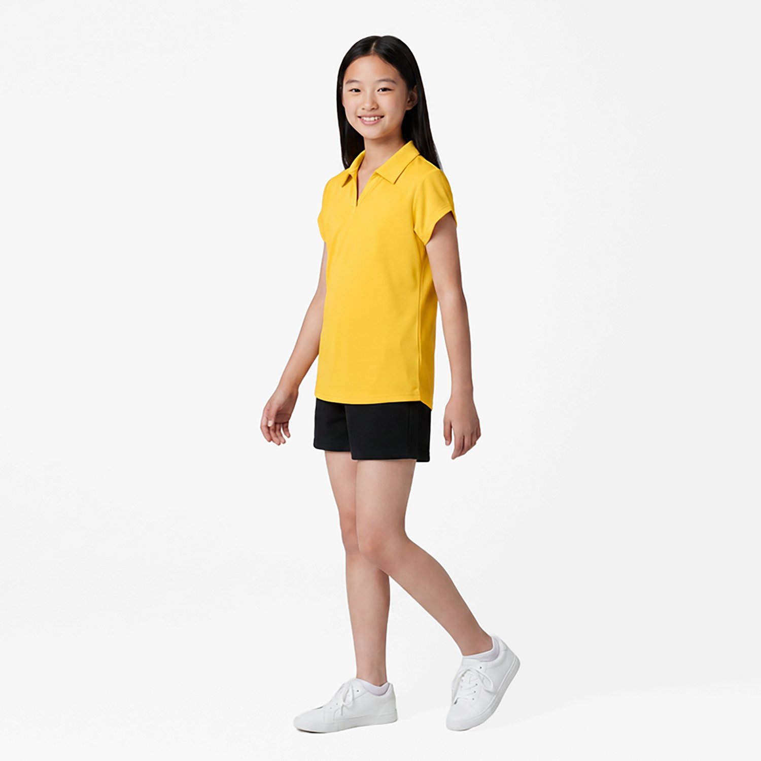 Nautica Girls' 7-16 Performance Knit Polo Shirt - view number 2