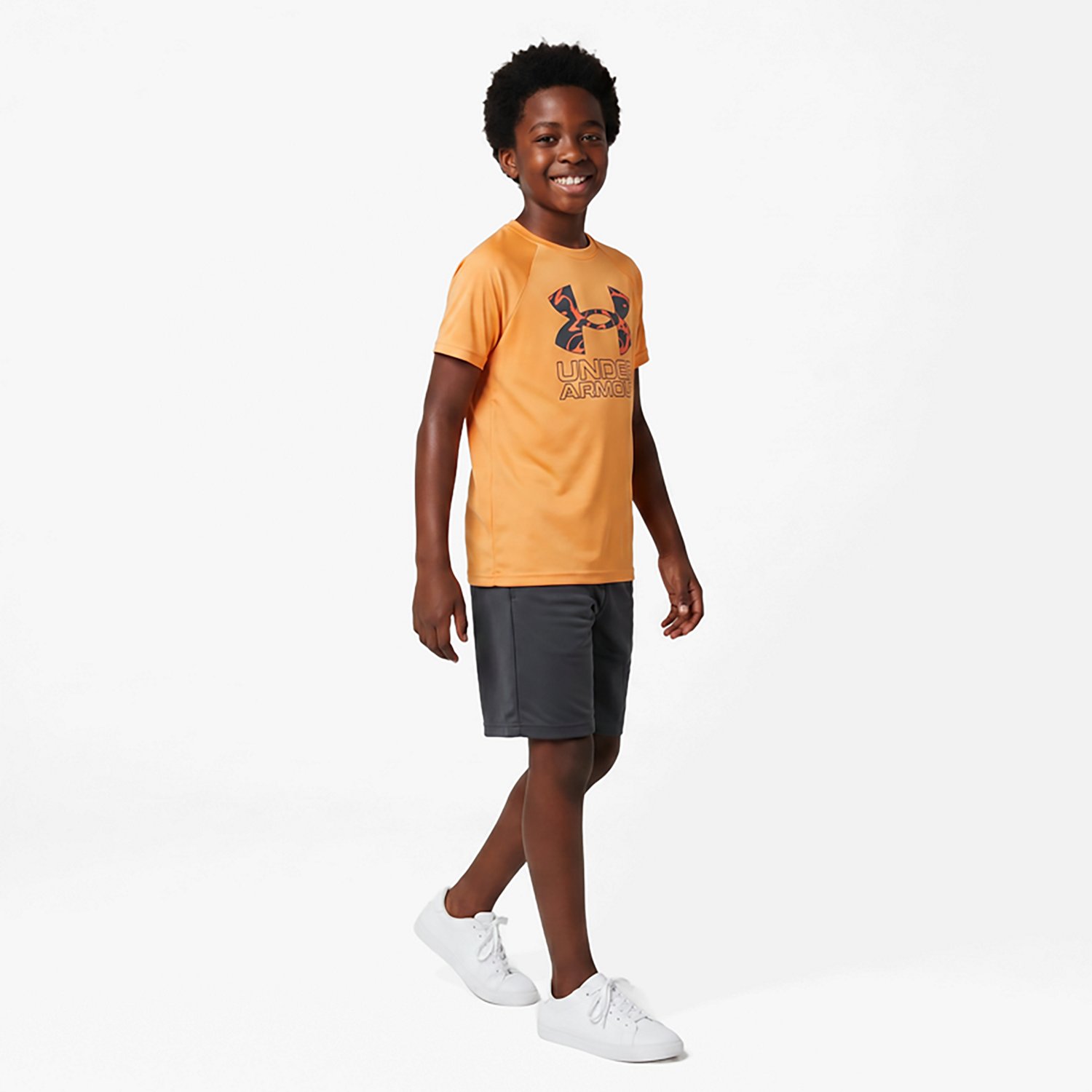 Under Armour Boys' Hybrid Printed Short Sleeve T-shirt                                                                           - view number 3