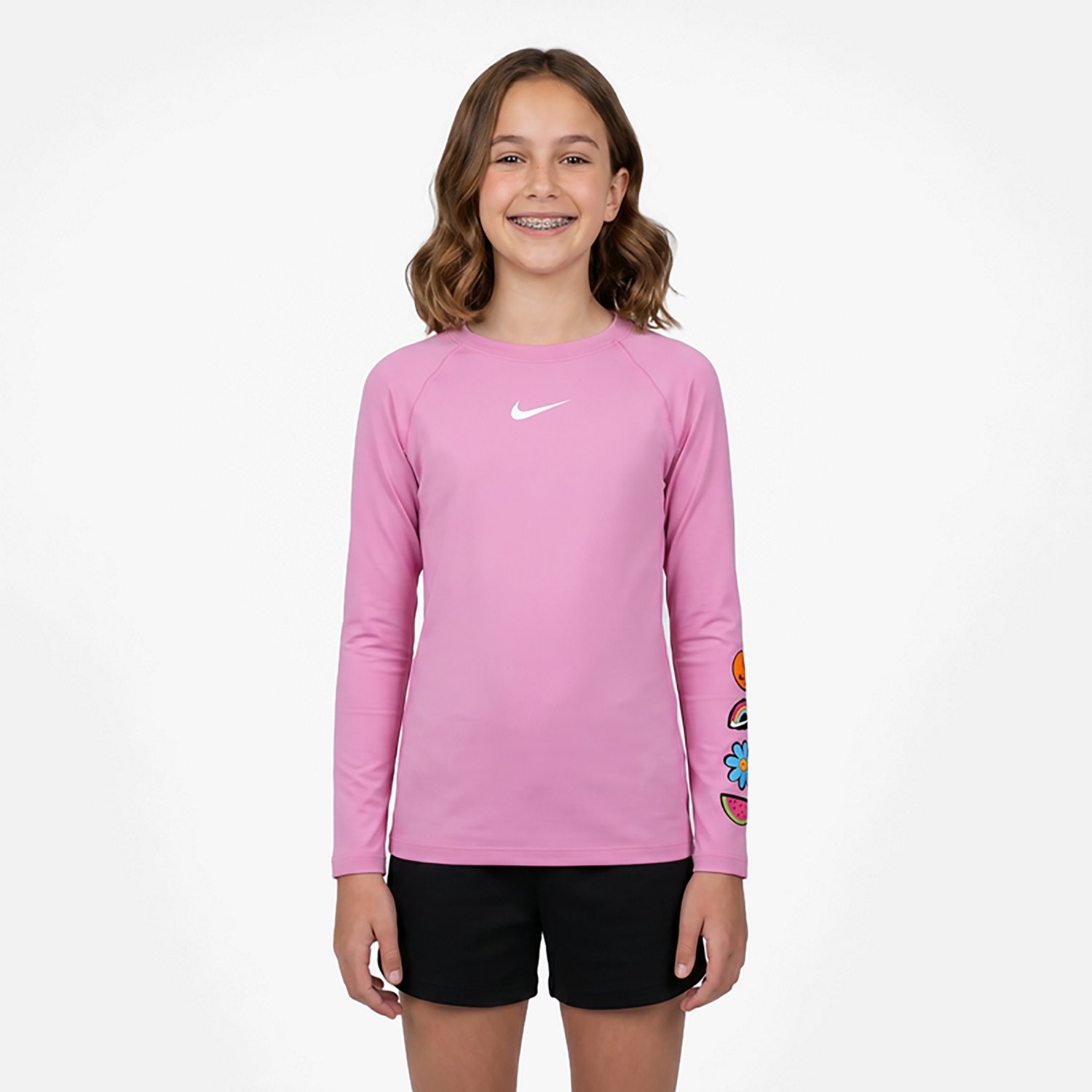 Nike Girls' 4-6X Swim Charms Long Sleeve Hydroguard - view number 2
