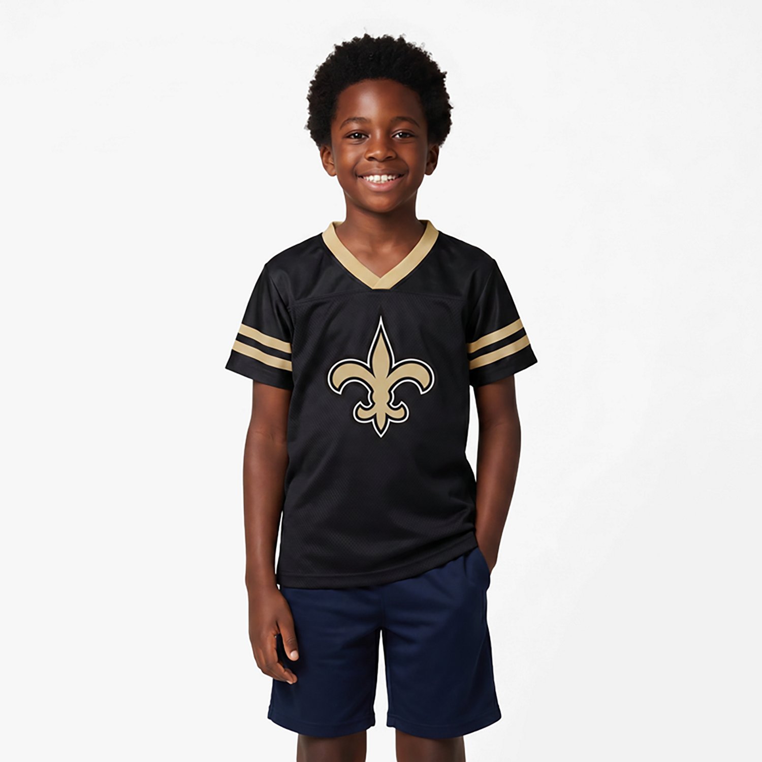 Outerstuff Boys' 4-7 Saints Team Logo Redzone Jersey Top and Pant Set