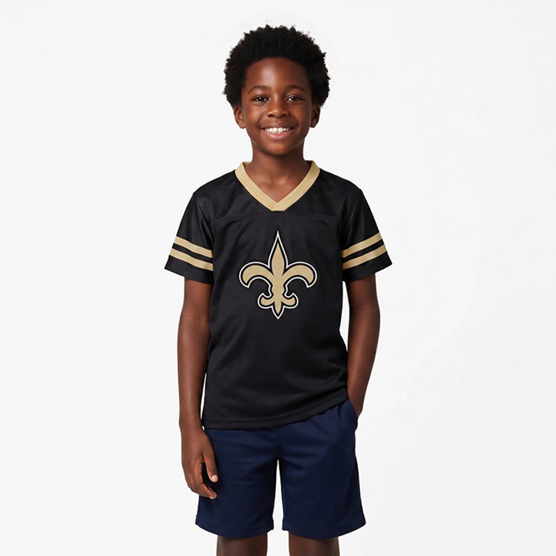 Outerstuff Boys' 4-7 Saints Team Logo Redzone Jersey Top and Pant Set