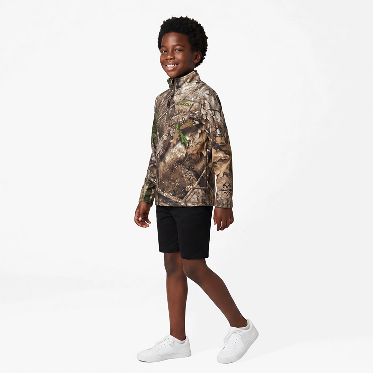Magellan Outdoors Youth HuntGear Crockett 1/4 Zip Long Sleeve Pullover - view number 3
