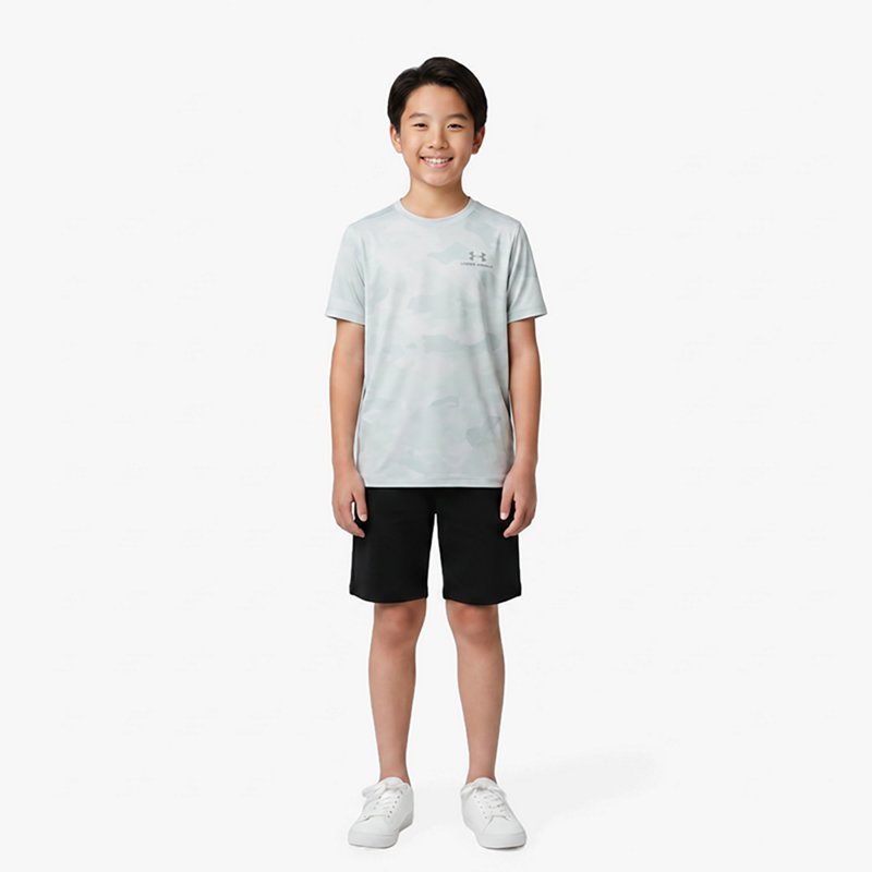 Under Armour Boys' Vanish Printed T-Shirt, Medium, Enamel Blue/Enamel Blue