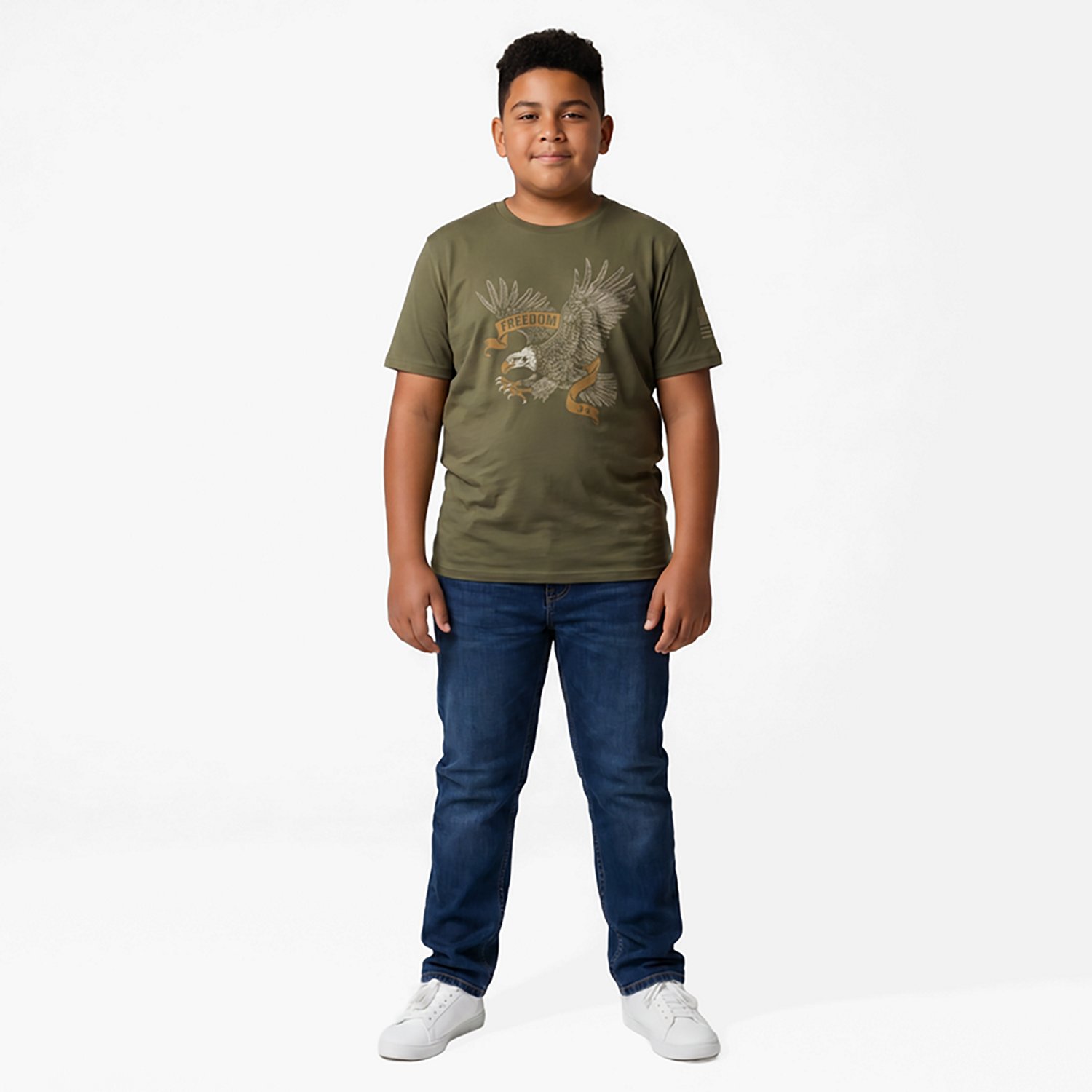 Under Armour Boys' Freedom Eagle Short Sleeve T-shirt