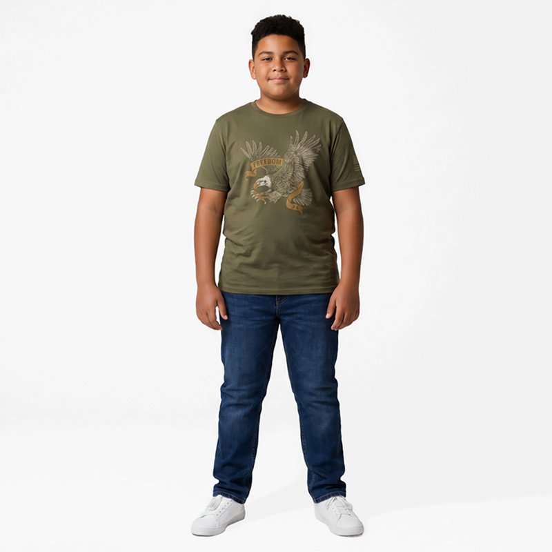 Under Armour Boys' Freedom Eagle Short Sleeve T-shirt