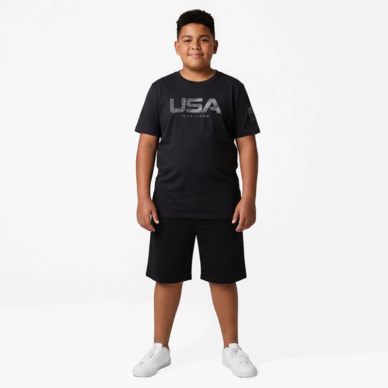 Under Armour Boysâ Freedom Chest Flag T-shirt