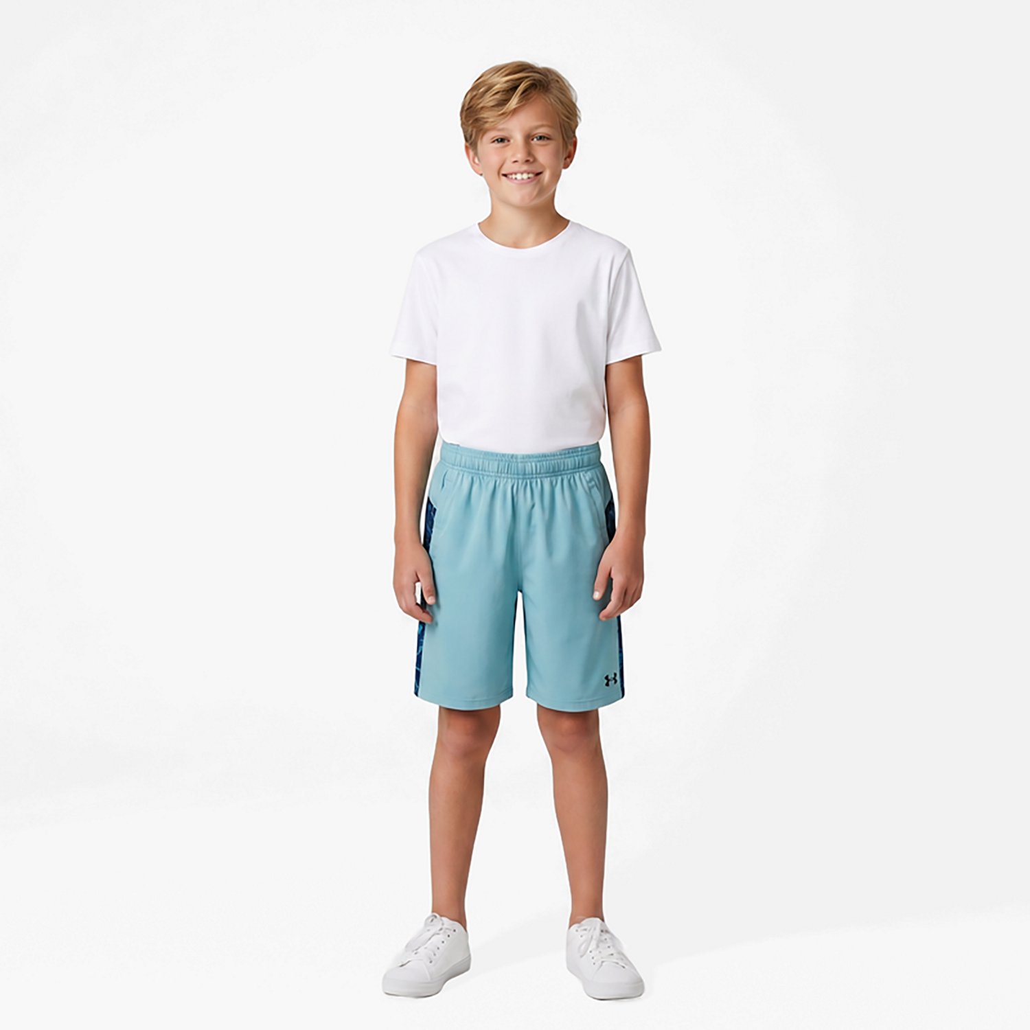 Under Armour Boys' Tech Print Vent Blocked Shorts 6 in