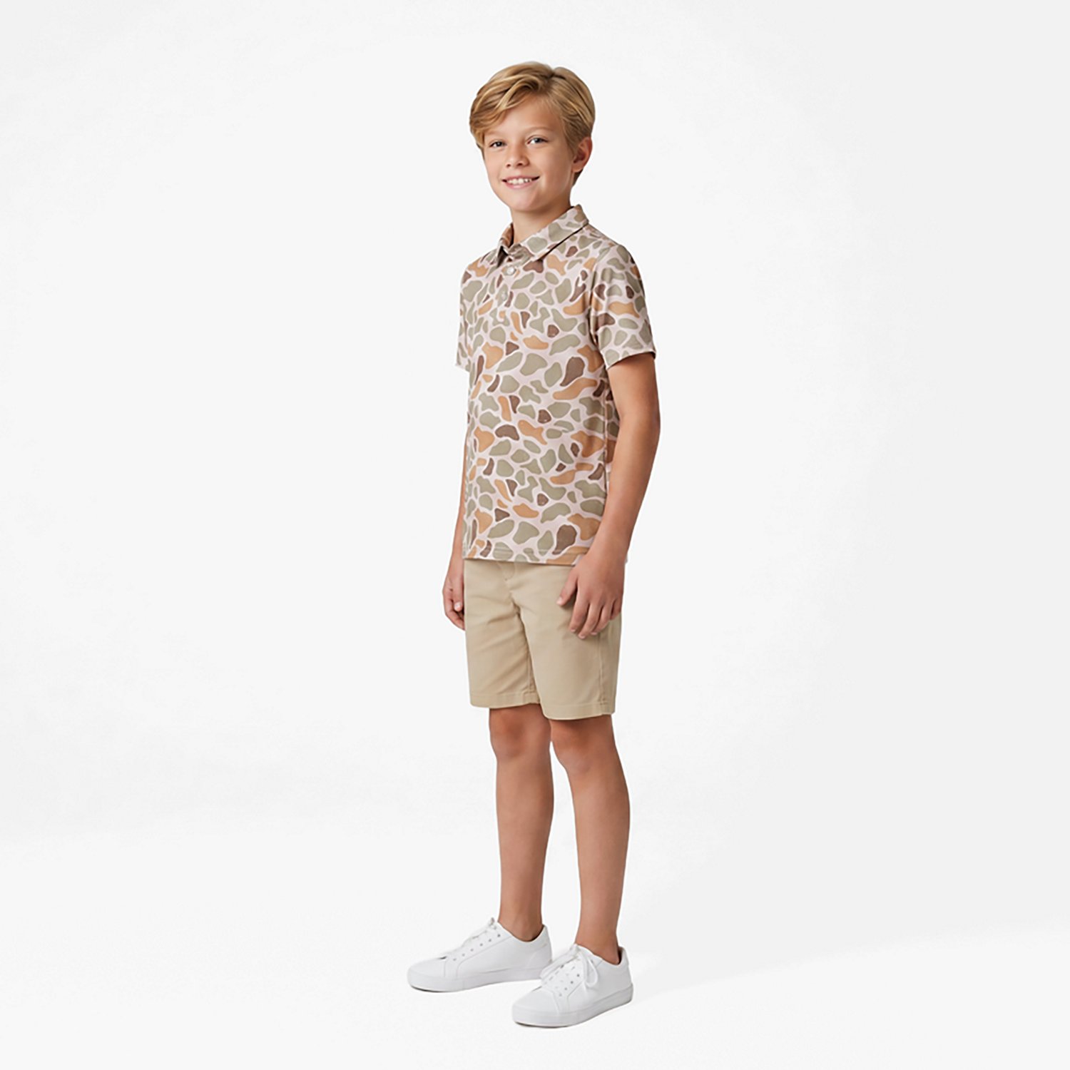 BURLEBO Boys' Performance Polo Shirt