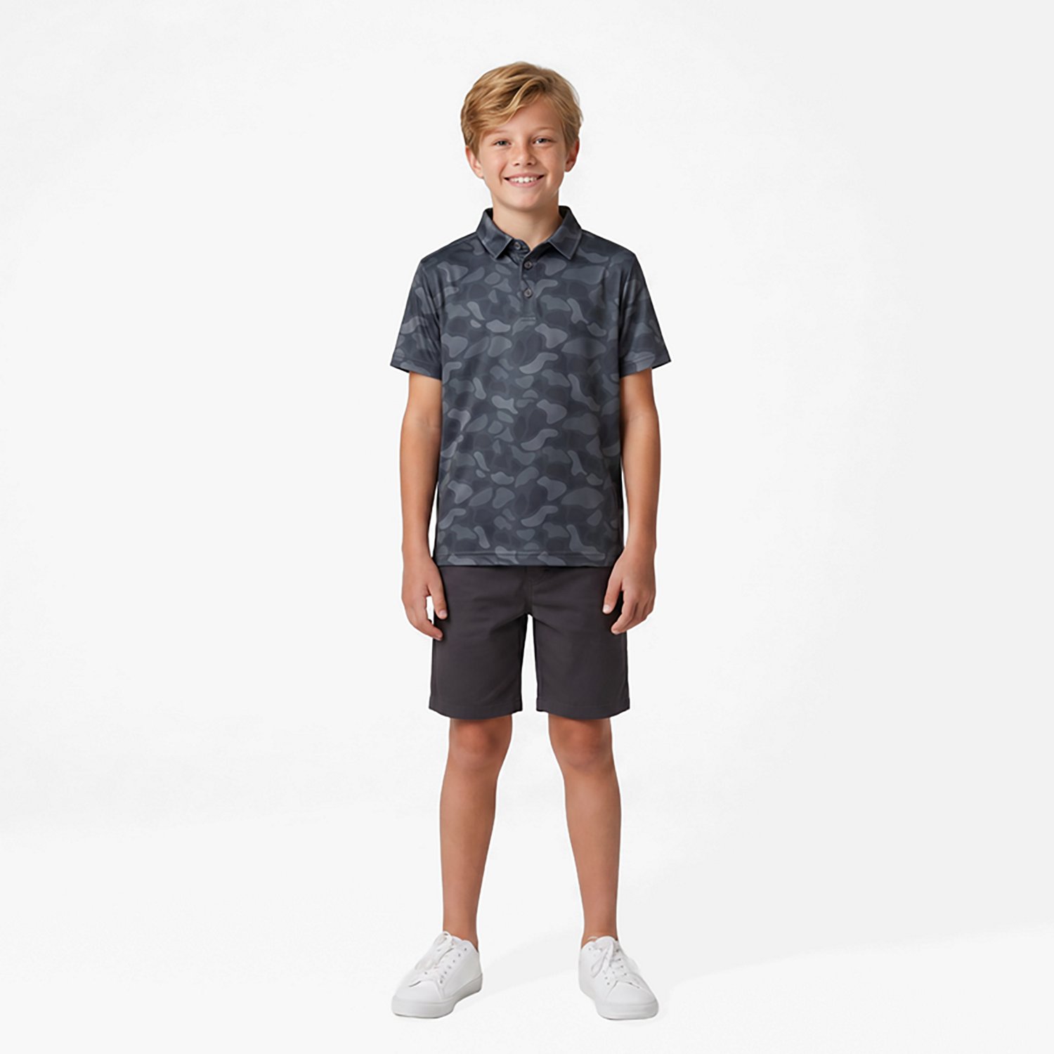 BURLEBO Boys' Performance Polo Shirt