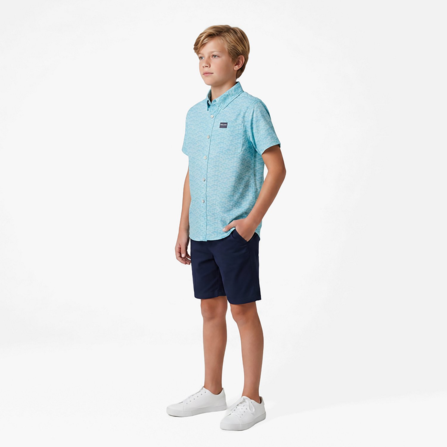 BURLEBO Boys' Performance Button Up Shirt - view number 3