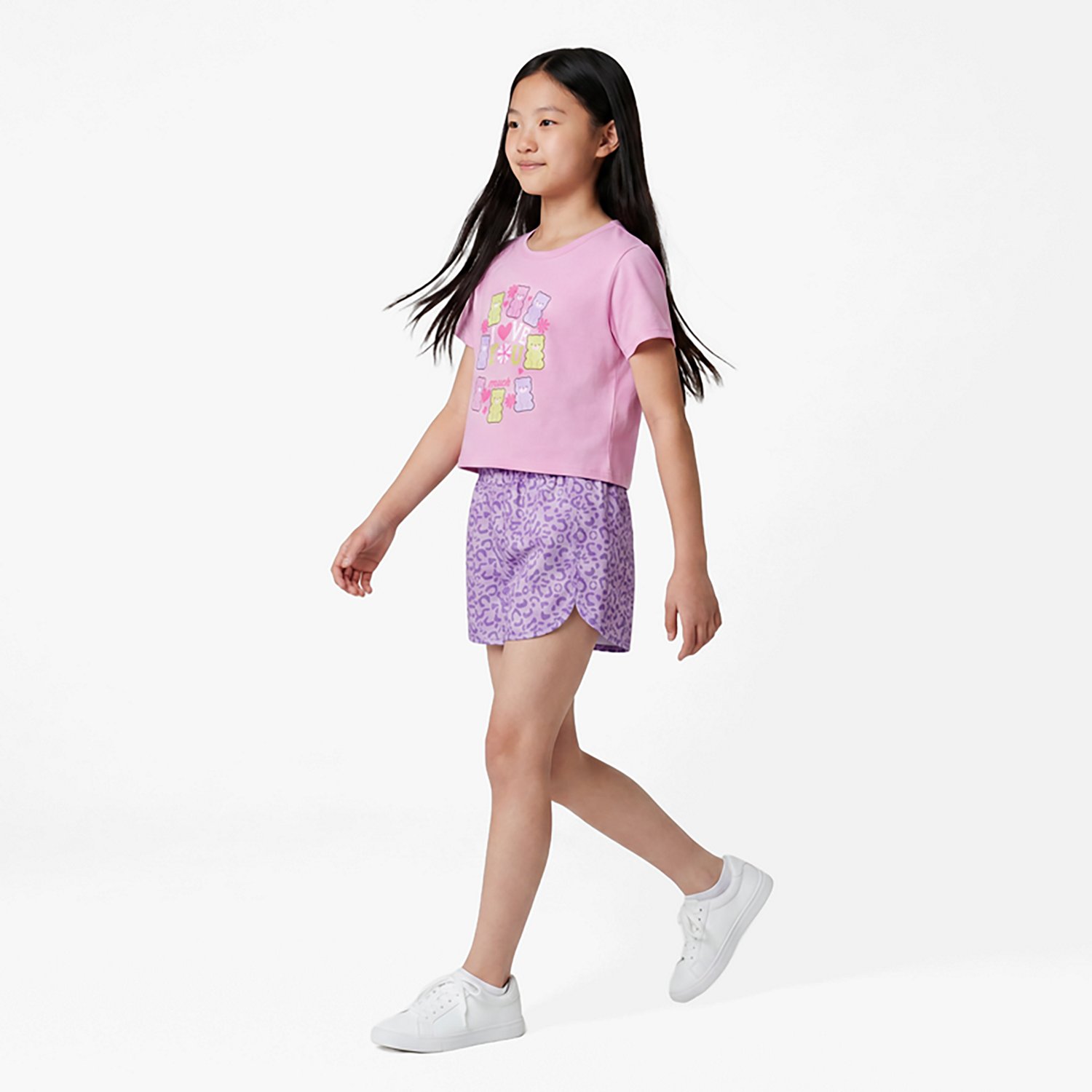BCG Girls' 4-6X Gummy Bear All Over Print Short Sleeve Short Set - view number 2