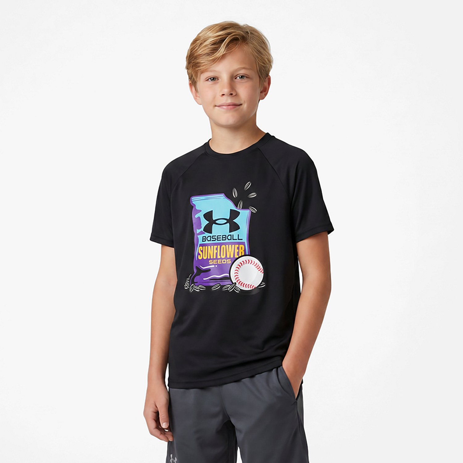 Under Armour Boys' Sunflower Baseball Graphic T-shirt