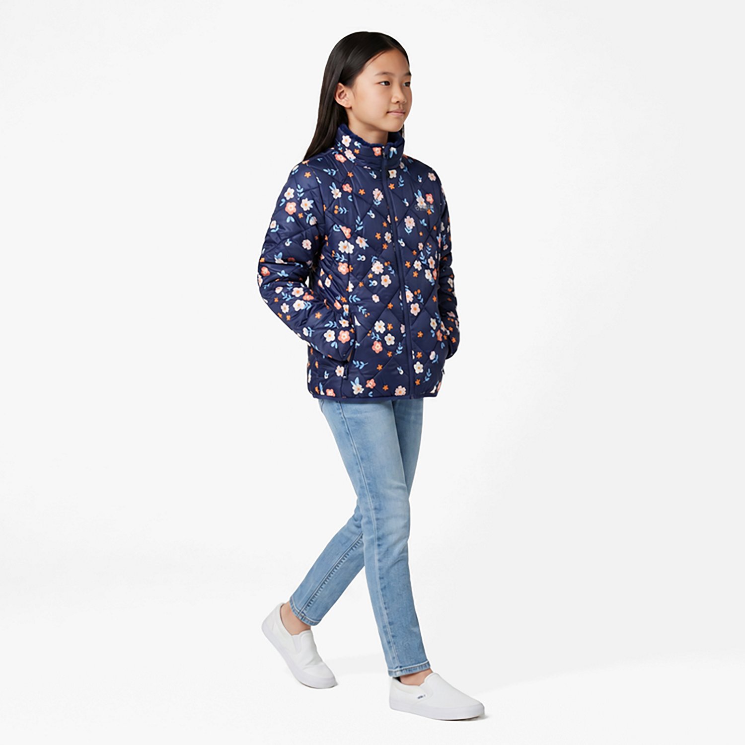 Magellan Outdoors Girls' Lost Pines Printed Puffer Jacket - view number 2