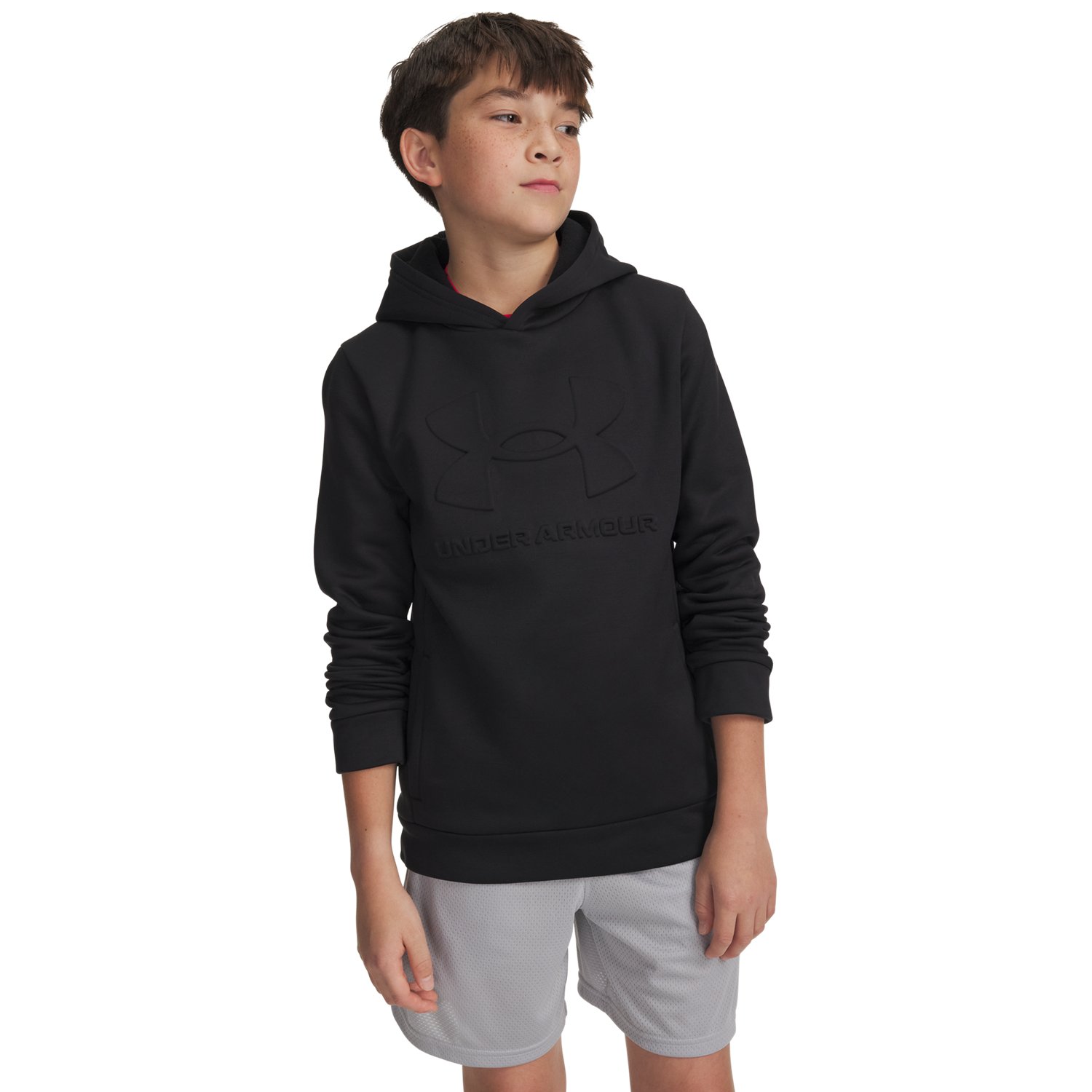 Under Armour Boys' Armour Fleece Embossed Hoodie