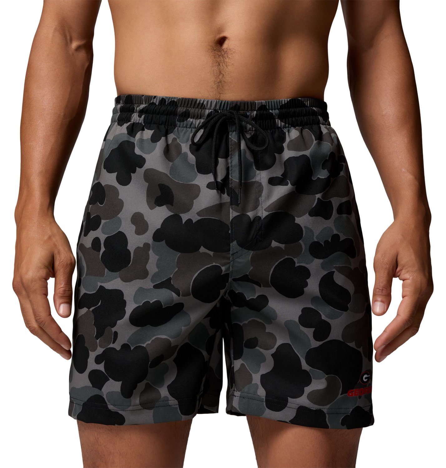 Columbia Sportswear Men’s Georgia Bulldogs PFG Rambler™ Printed Shorts - view number 4