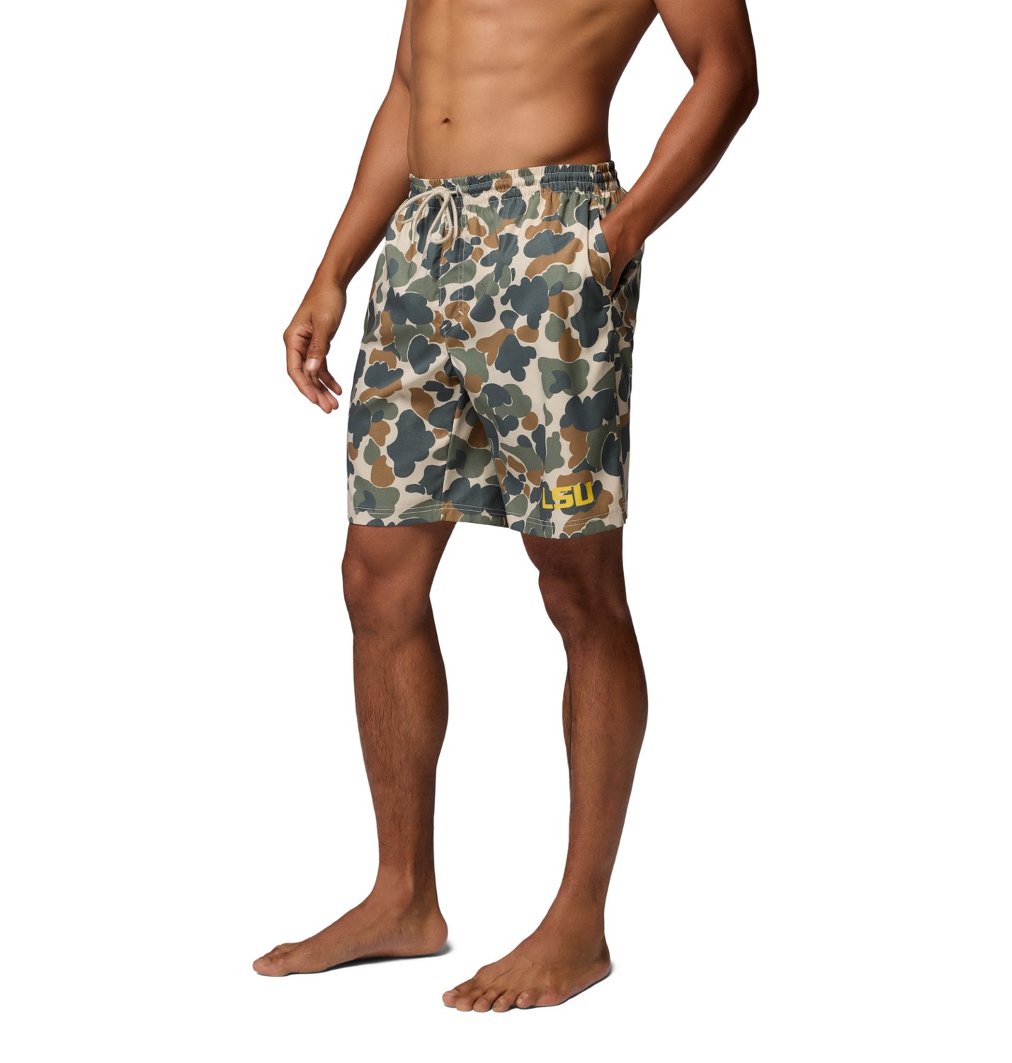 Columbia Sportswear Men's PFG Rambler™ Collegiate Printed Shorts - view number 3