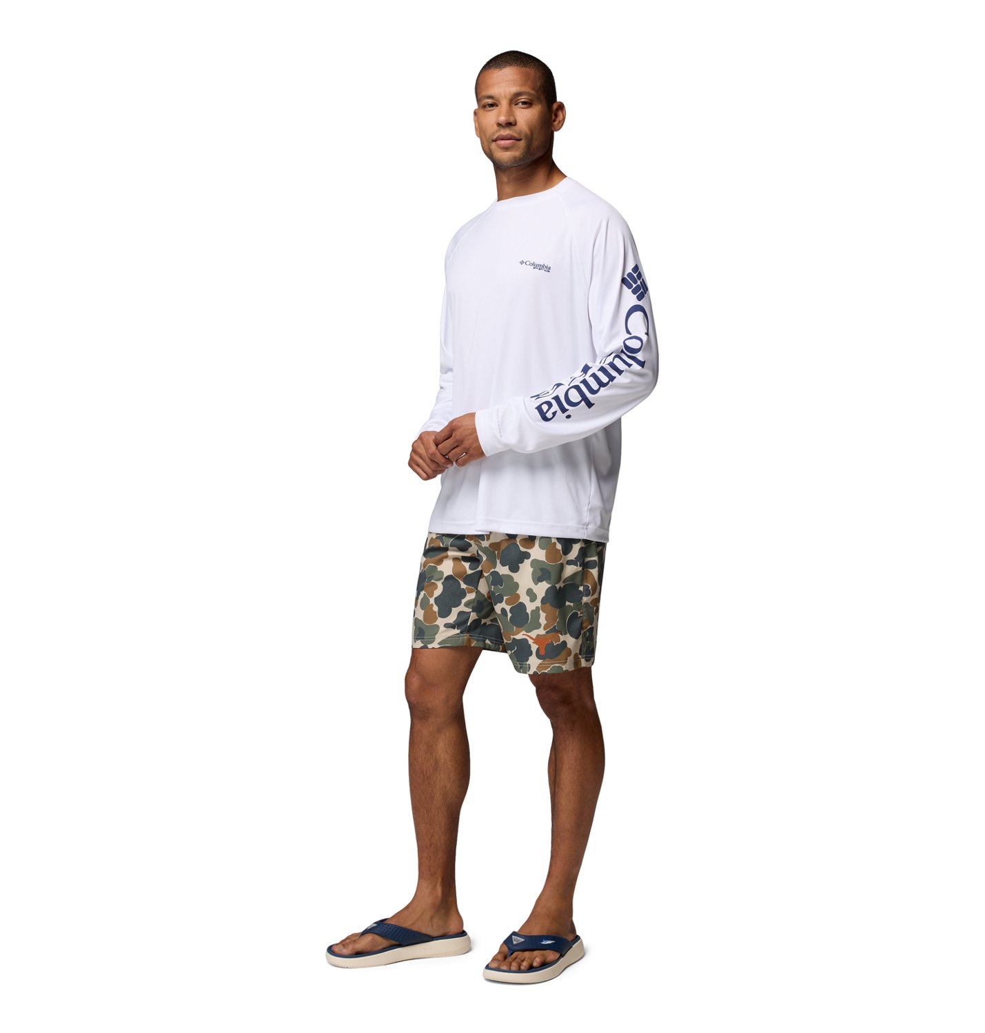 Columbia Sportswear Men’s Texas Longhorns PFG Rambler™ Printed Shorts - view number 6
