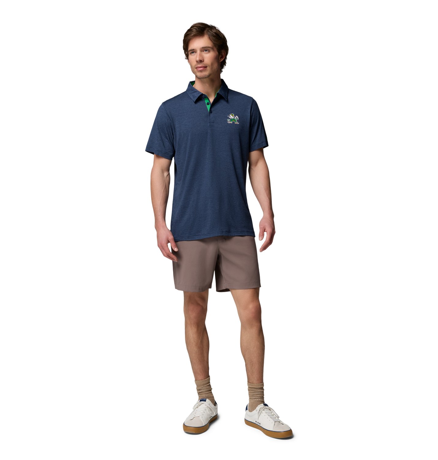 Columbia Sportswear Men's University of Notre Dame CLG Tech Trail Polo Shirt - view number 5