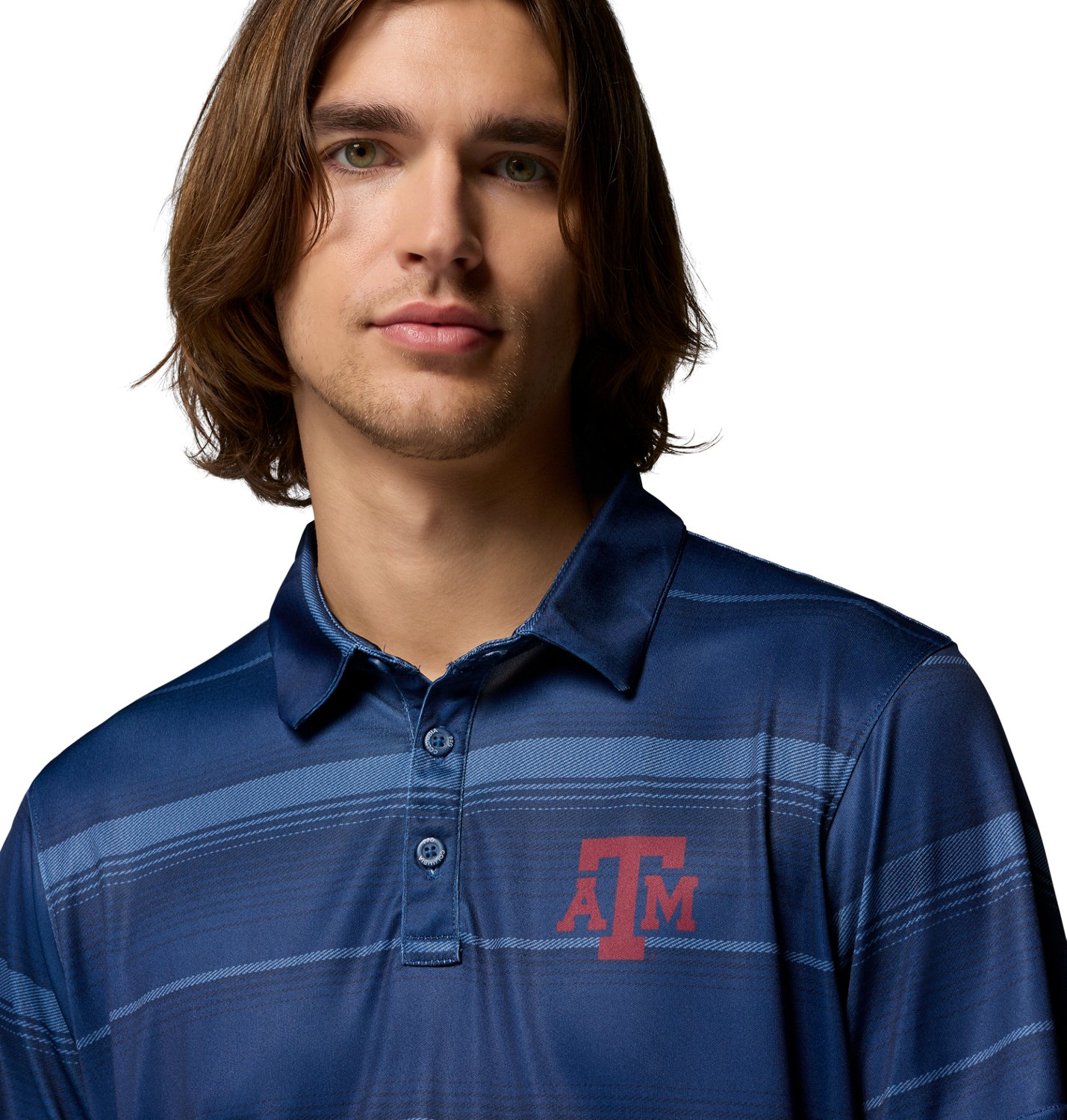 Columbia Sportswear Men’s Texas A&M Aggies Super Terminal Tackle Polo Shirt - view number 4