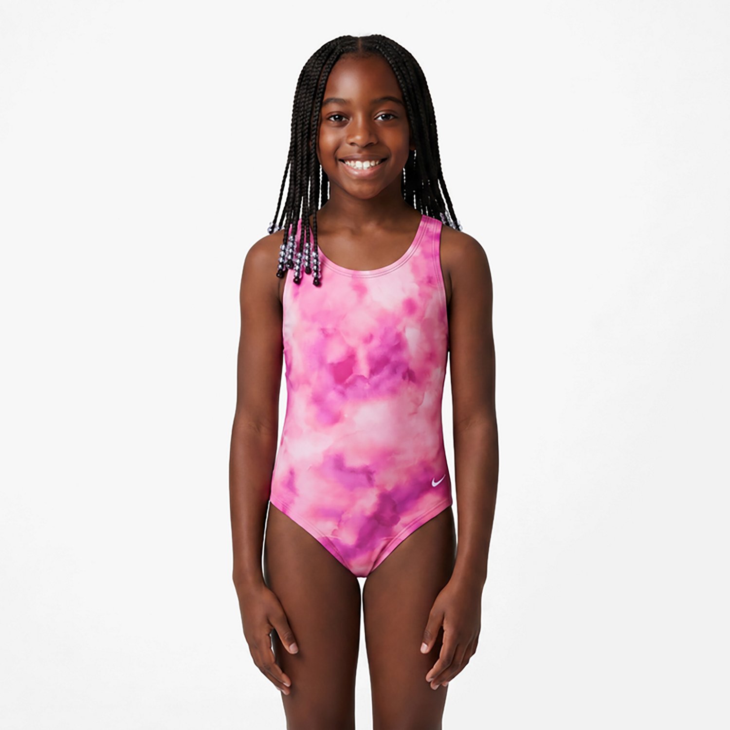 Nike Girls' Swim Aquatic Awe-U-Back One-Piece Swimsuit - view number 4
