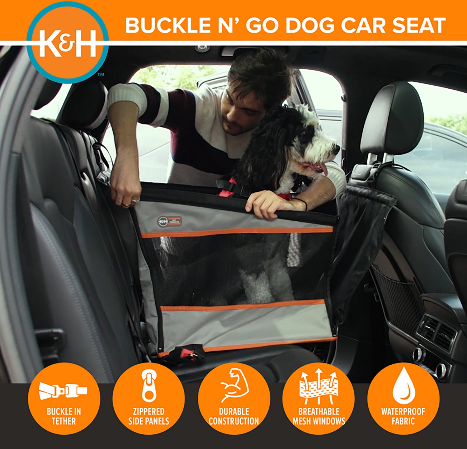 K&H Pet Products Travel Buckle N Go Large Pet Seat