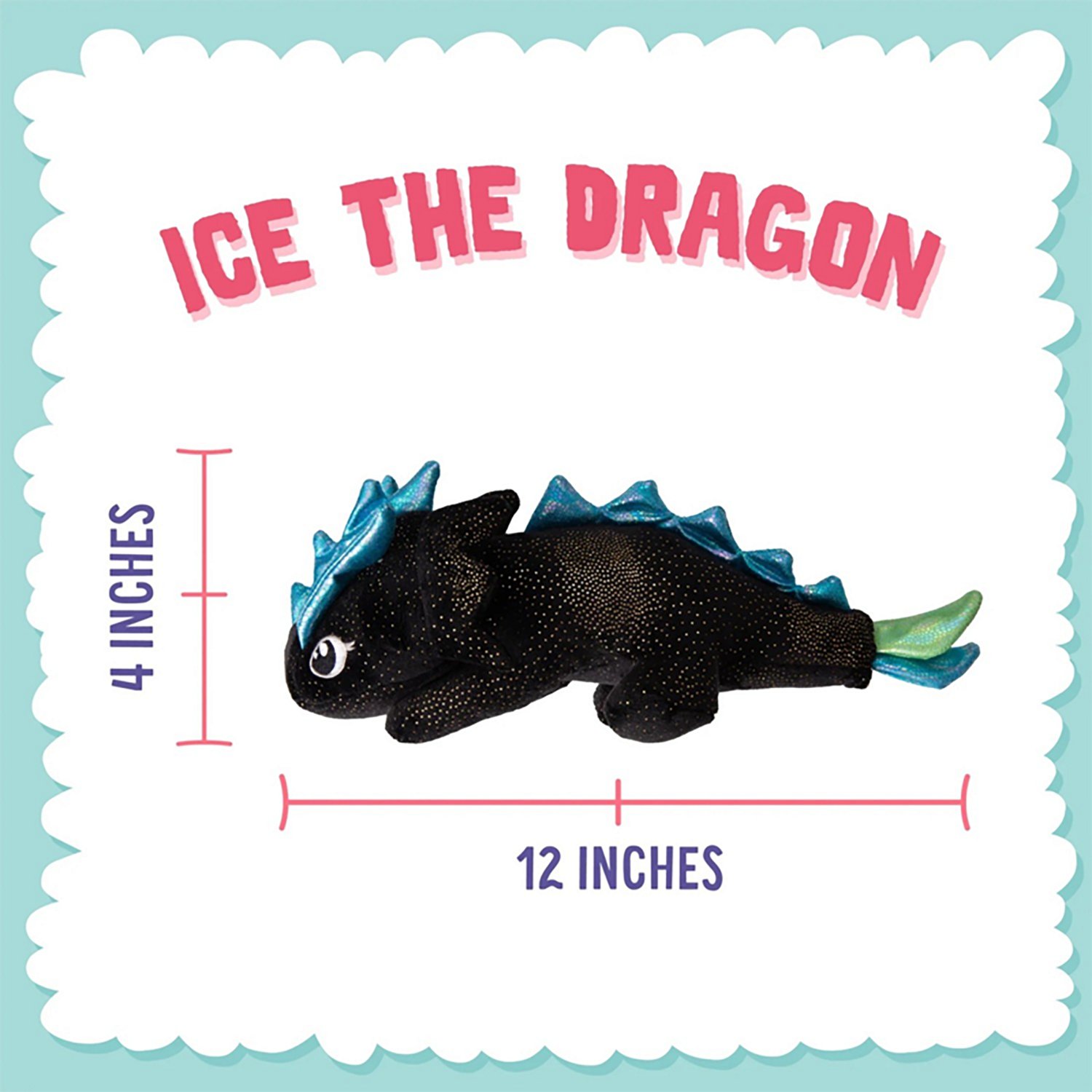 SnugArooz Ice the Dragon Plush Dog Toy