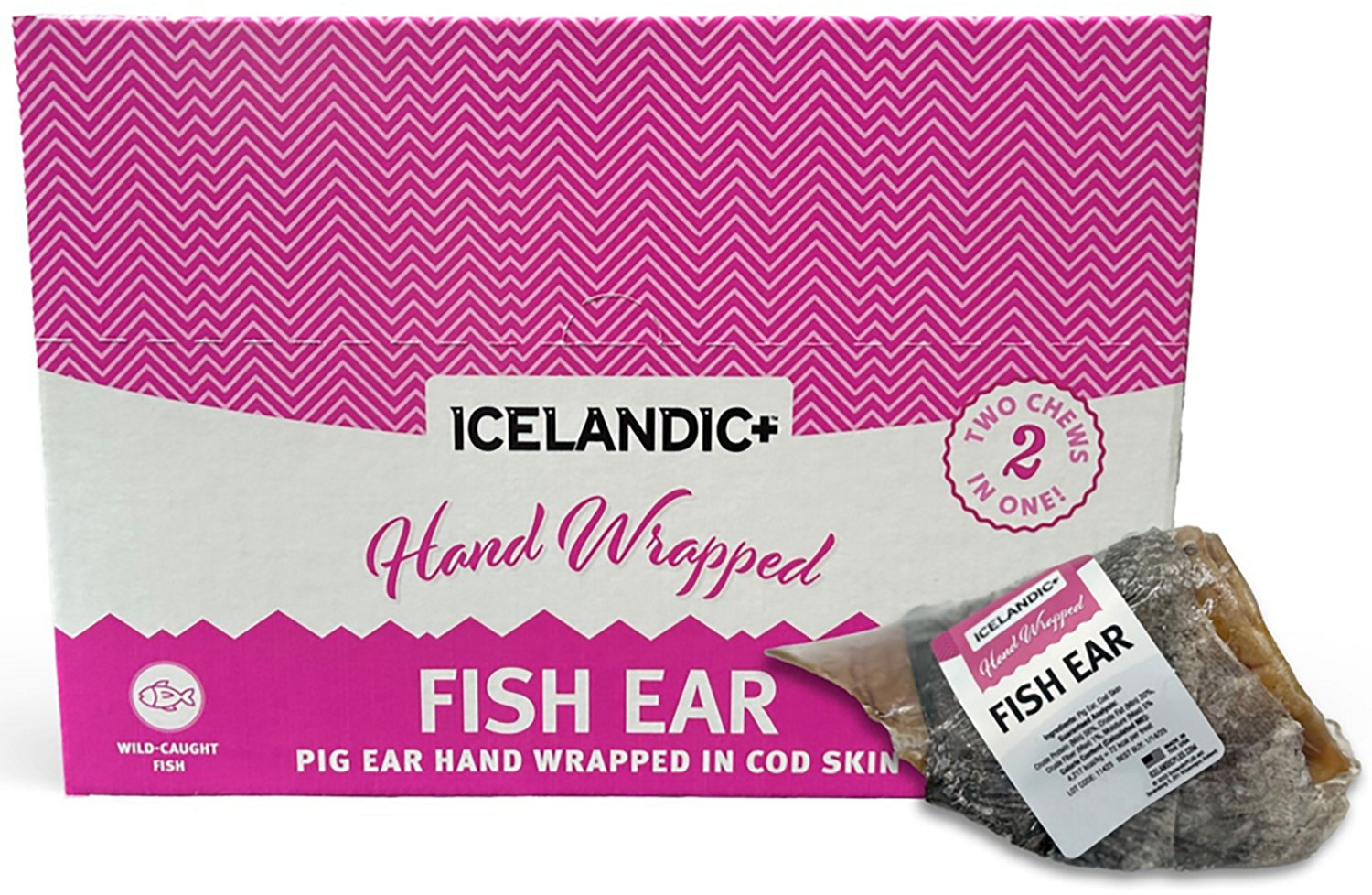 Icelandic+ Fish Ear Pig Ear Hand-Wrapped In Fish Cod Skin 30-Pack - view number 3