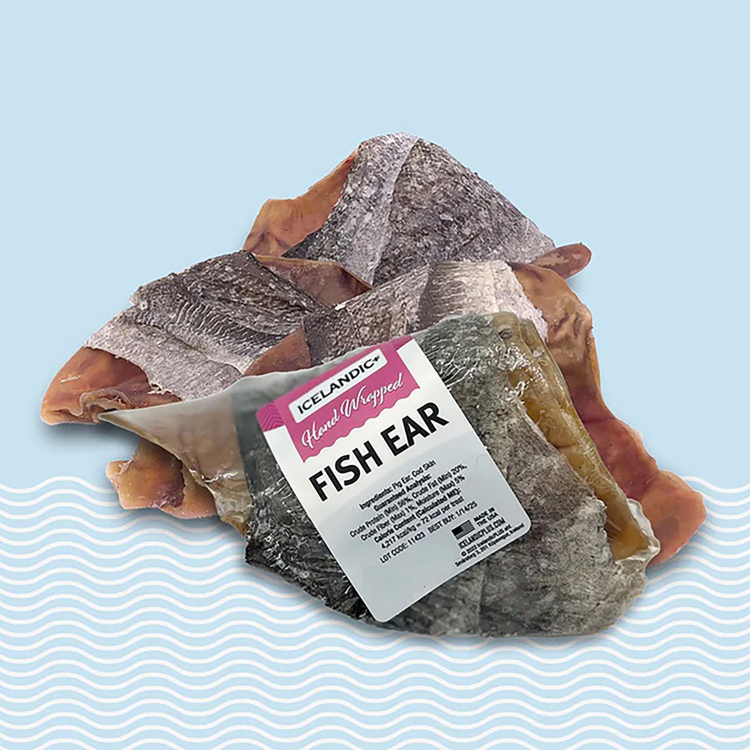 Icelandic+ Fish Ear Pig Ear Hand-Wrapped In Fish Cod Skin 30-Pack - view number 4