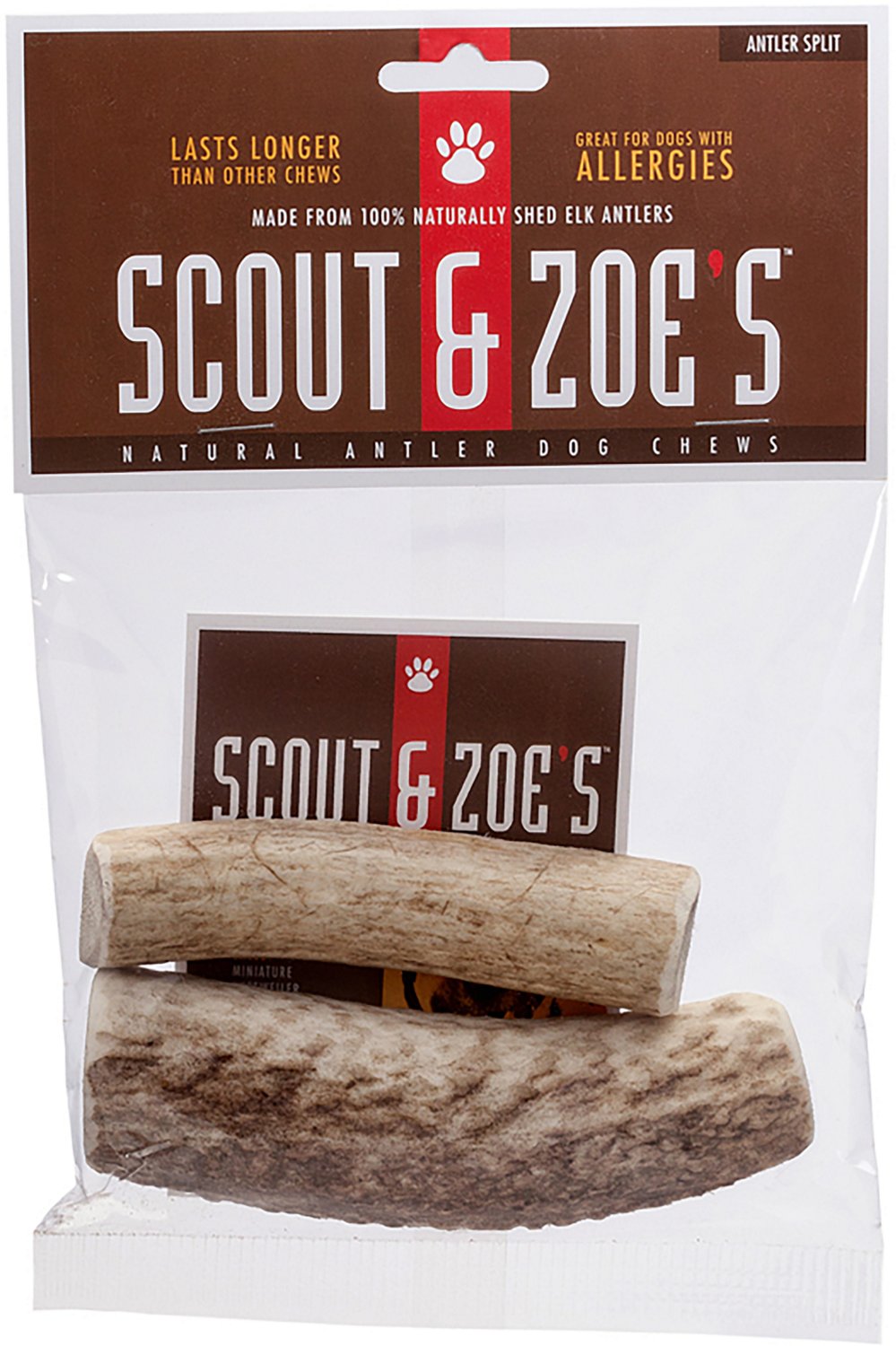 Scout & Zoe's Elk Antler Splits Dog Chew