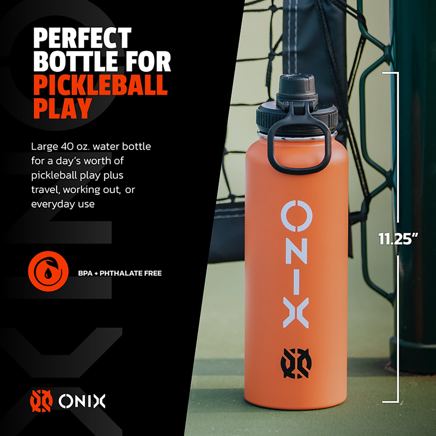 Onix Pickleball Stainless Steel 40 oz Water Bottle - view number 4