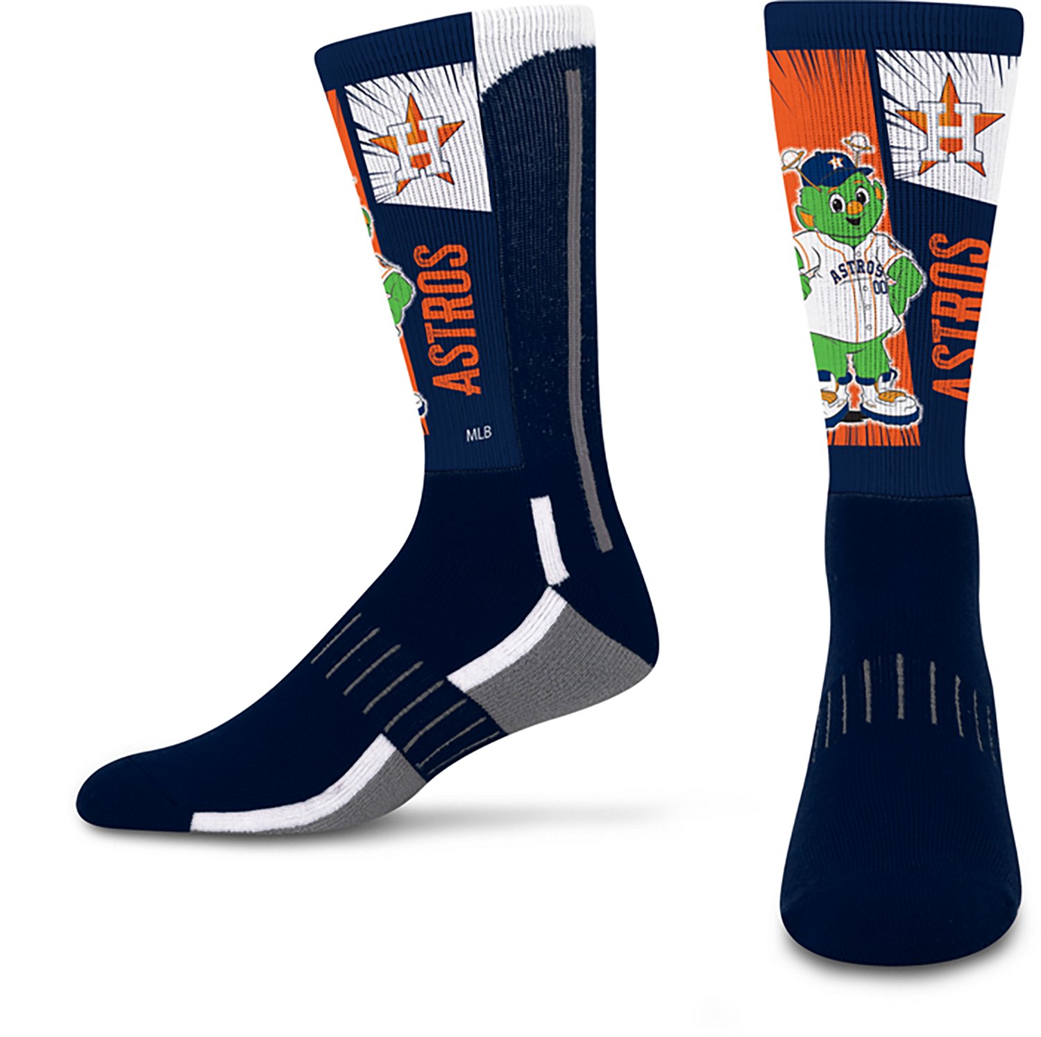 For Bare Feet Kids' Houston Astros Mascot Debut Crew Socks