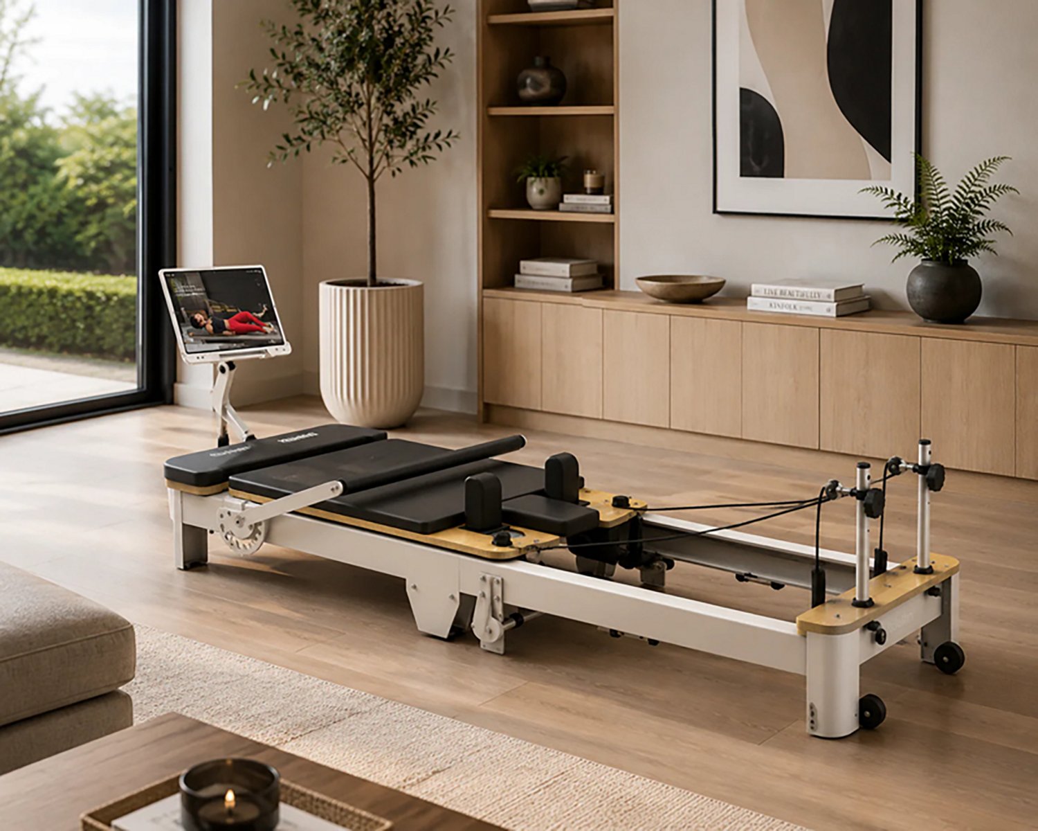 Echelon Meridian Pilates Reformer with Tablet Holder