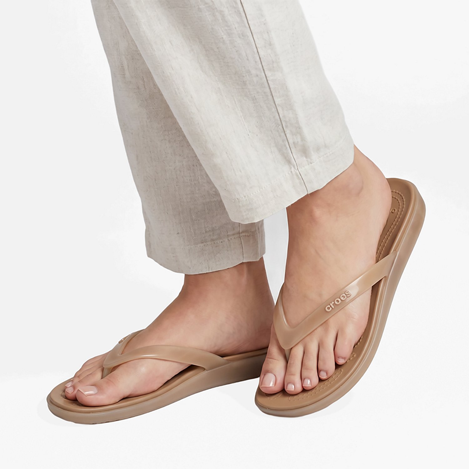 Crocs Women's Miami Round Toe Jelly Flip-Flops - view number 7