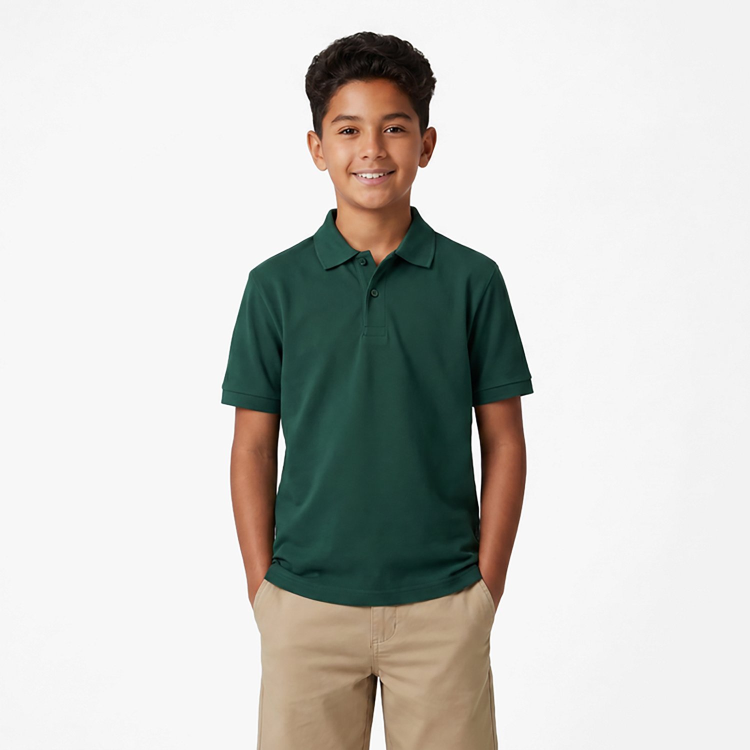Nautica Uniforms Boys Pique Short Sleeve Polo - view number 2