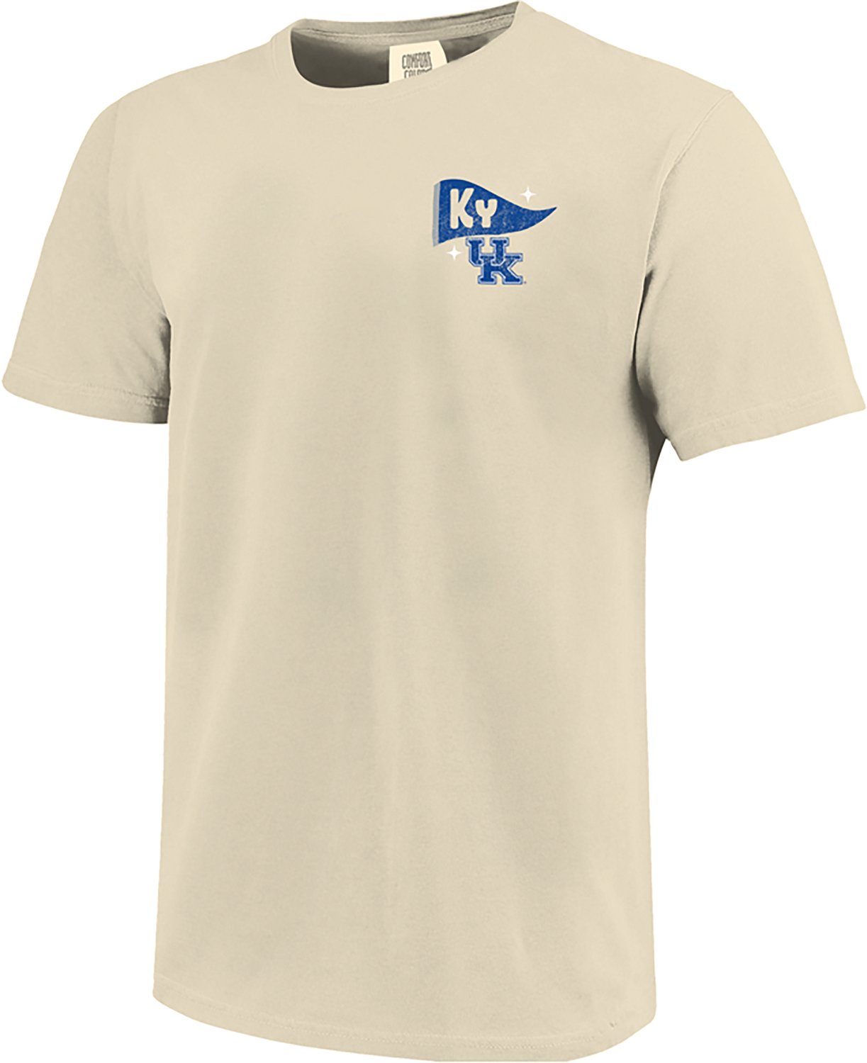 Image One Women's University of Kentucky Football Sketch Script Comfort Colors Short Sleeve T-shirt - view number 2