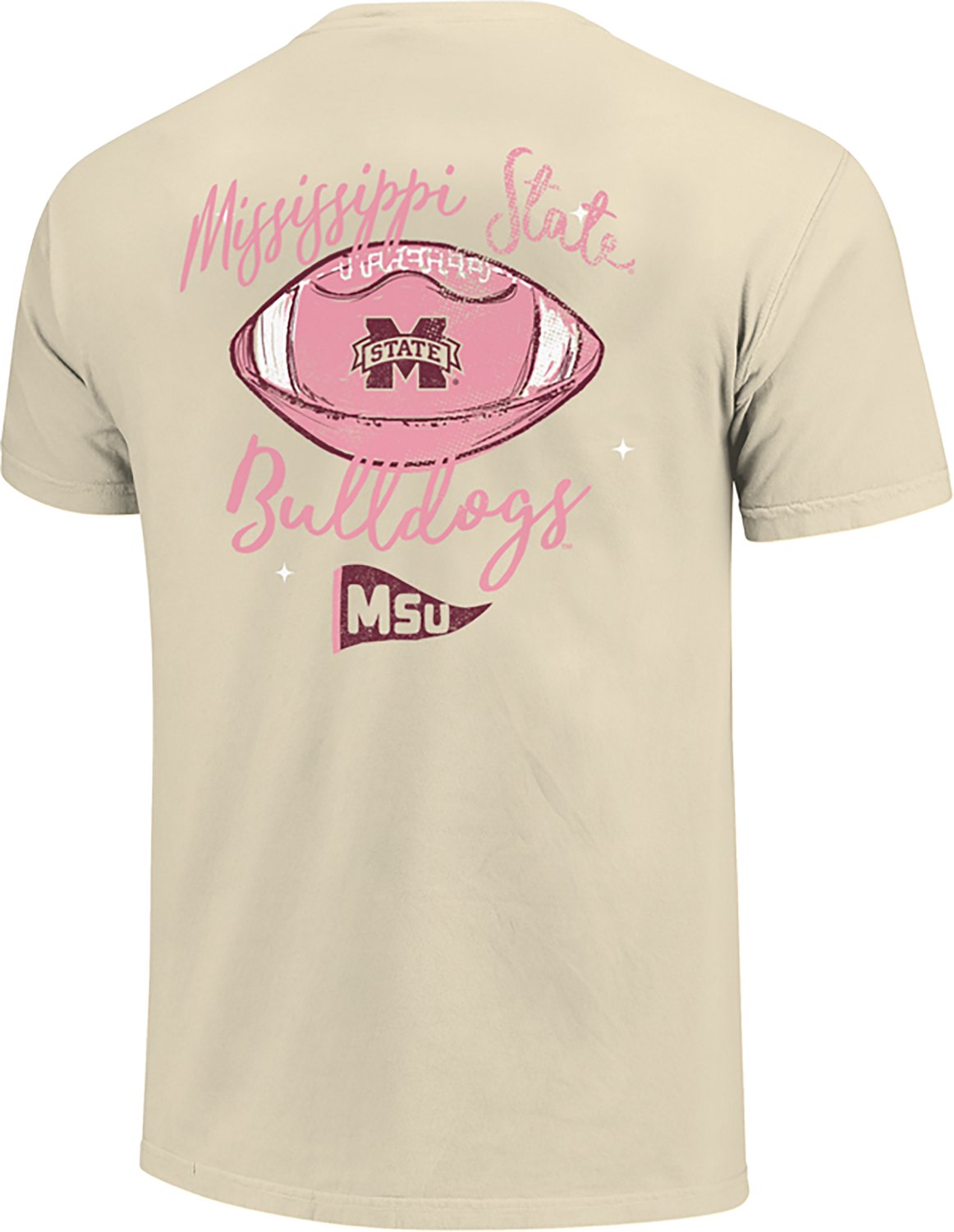 Image One Women's Mississippi State University Football Sketch Script T-shirt
