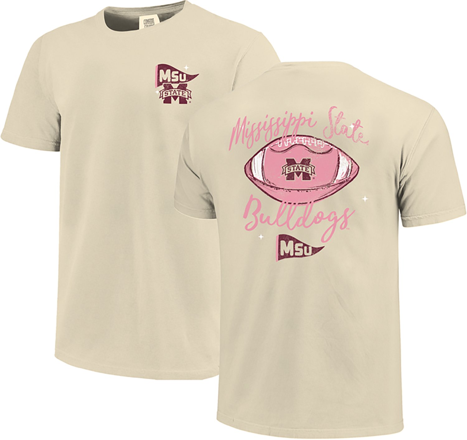Image One Women's Mississippi State University Football Sketch Script T-shirt