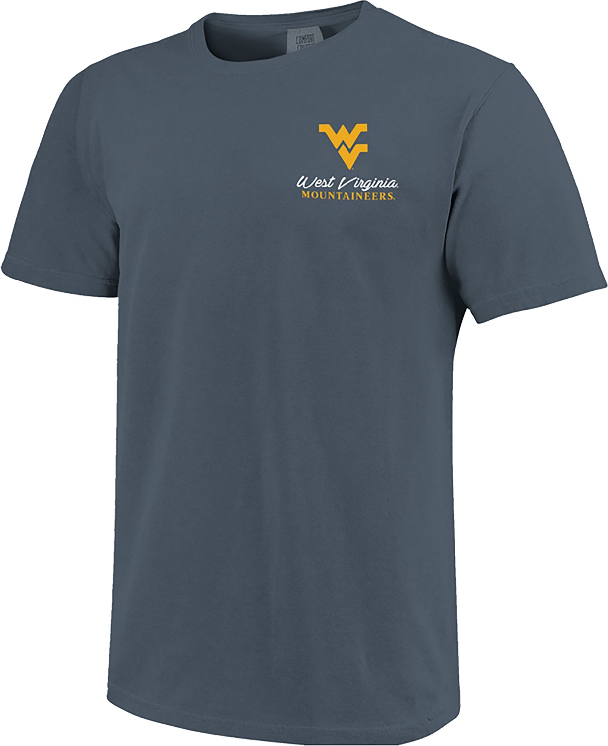 Image One Women's West Virginia University Pattern Campus Squares Graphic T-shirt - view number 2