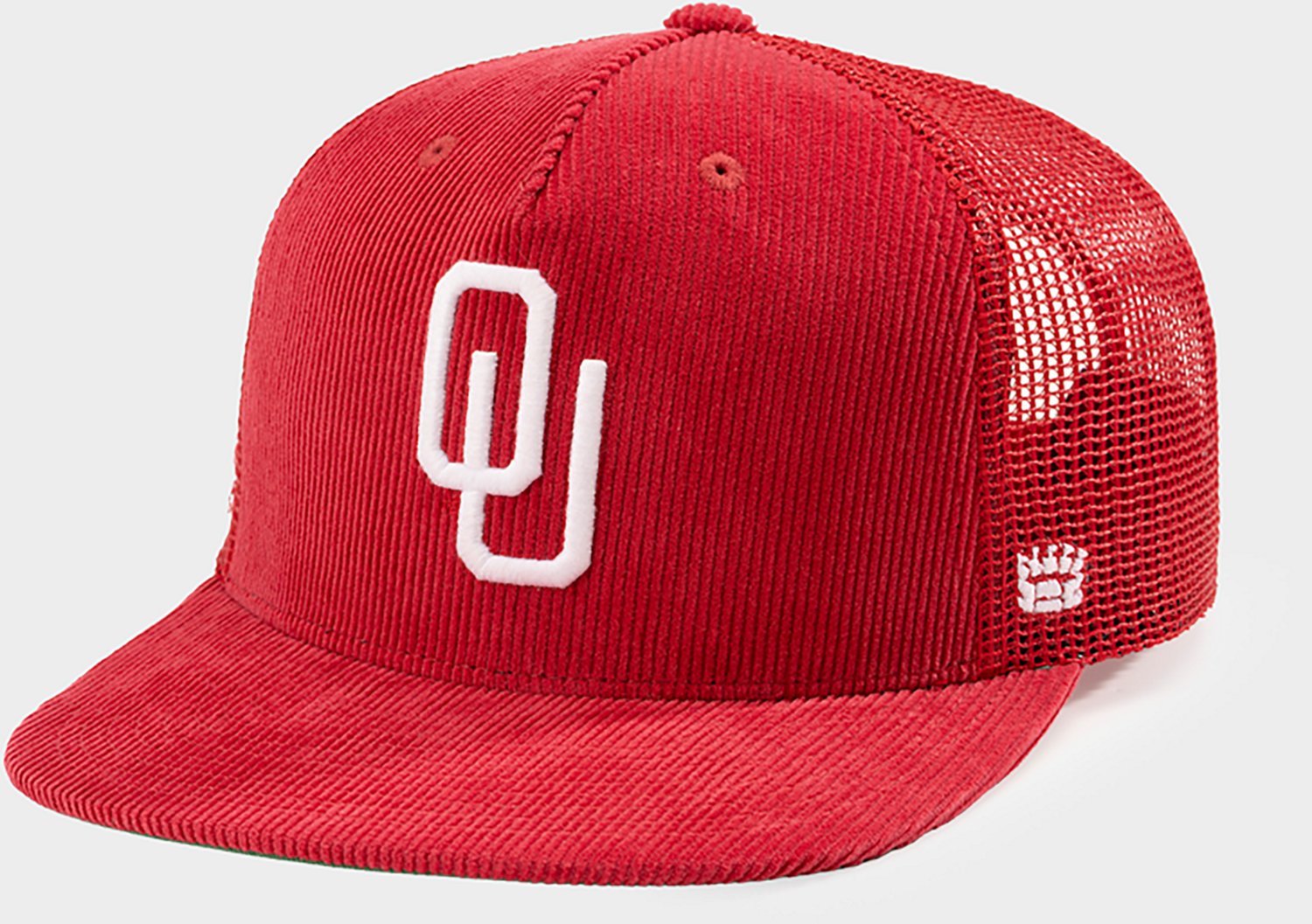 Homefield University of Oklahoma Primary Logo Corduroy Trucker Cap