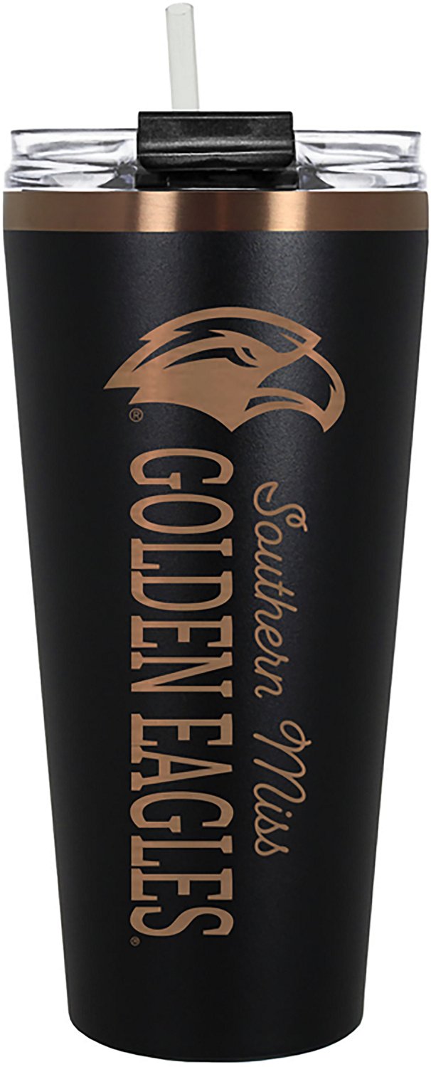 Great American Products University of Southern Mississippi 32 oz Black & Copper Big Slim Tumbler