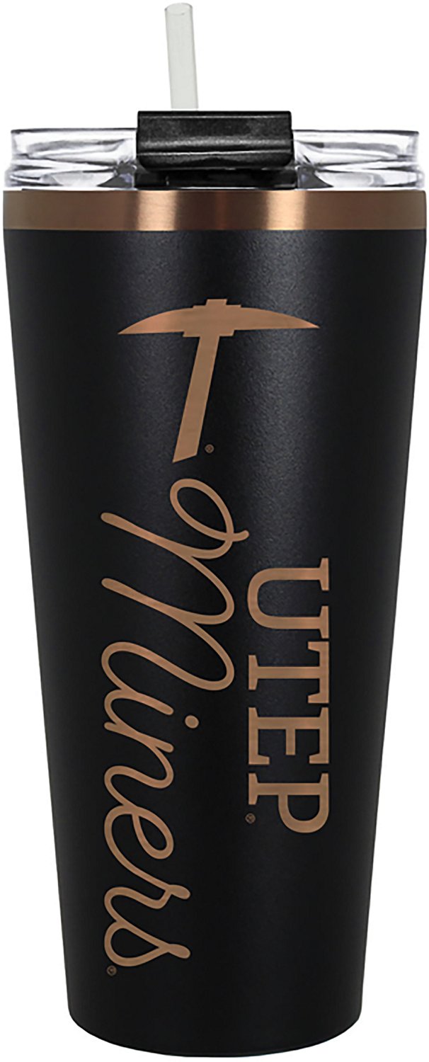 Great American Products University of Texas at El Paso 32 oz Black & Copper Big Slim Tumbler