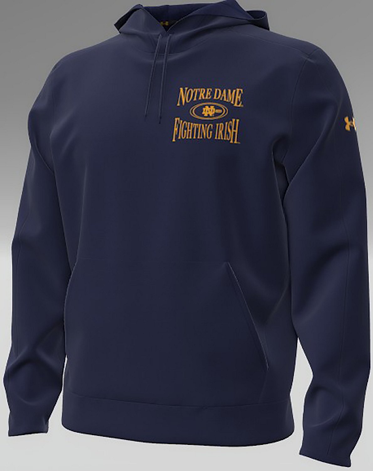 Under Armour Men's Notre Dame Fighting Irish Sideline Train Armour Pro Storm Fleece Long Sleeve Hoodie