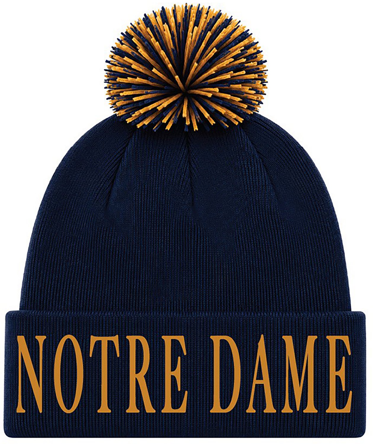 Under Armour Adults' Notre Dame Fighting Irish School Name Sideline Halftime Pom Beanie