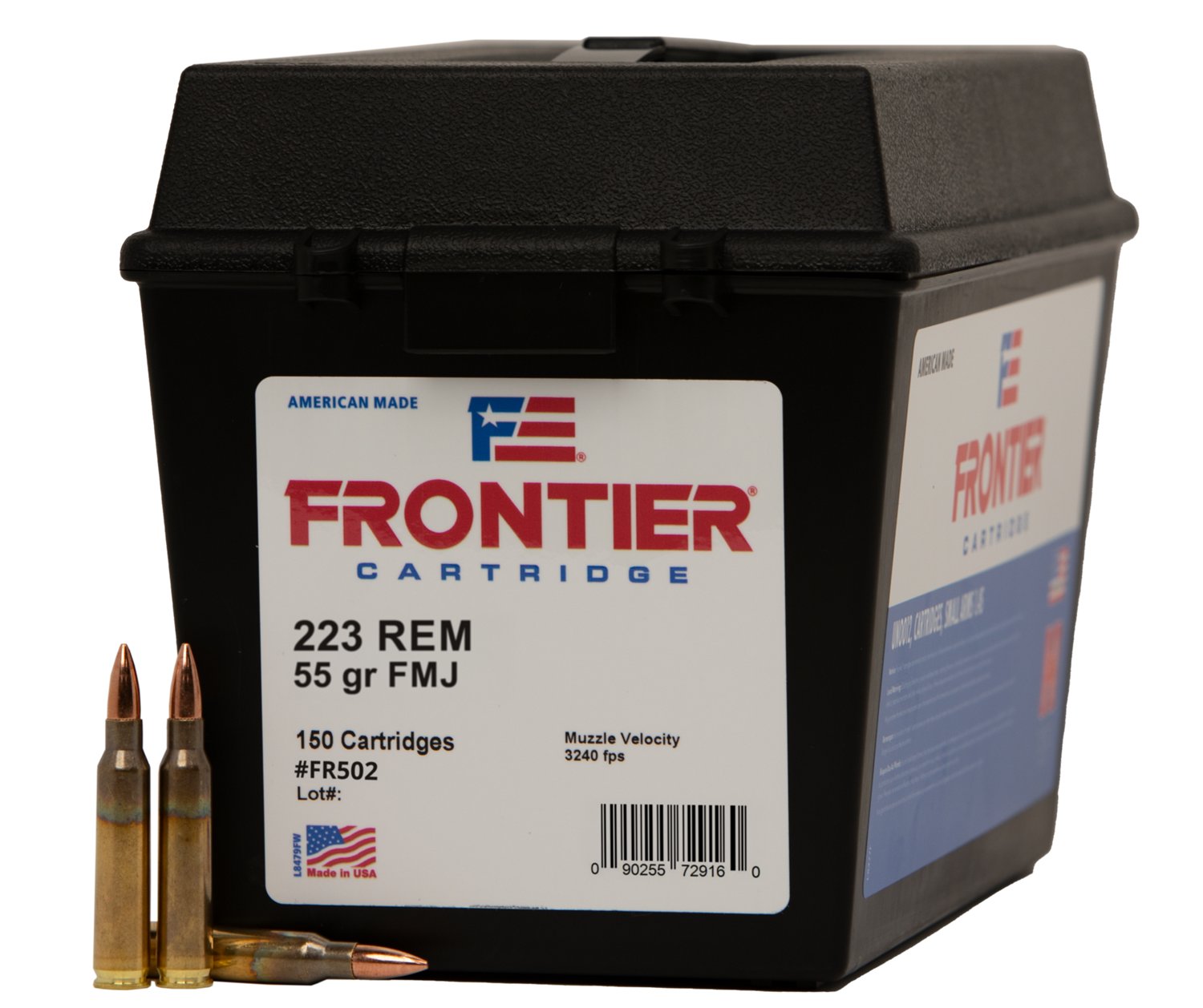 Frontier .223 Remington 55gr FMJ Ammo Can - 150 Rounds