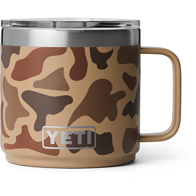 YETI Rambler Stackable Ceramic-Lined 14-Oz. Mug with MagSlider Lid - Wetlands Camo